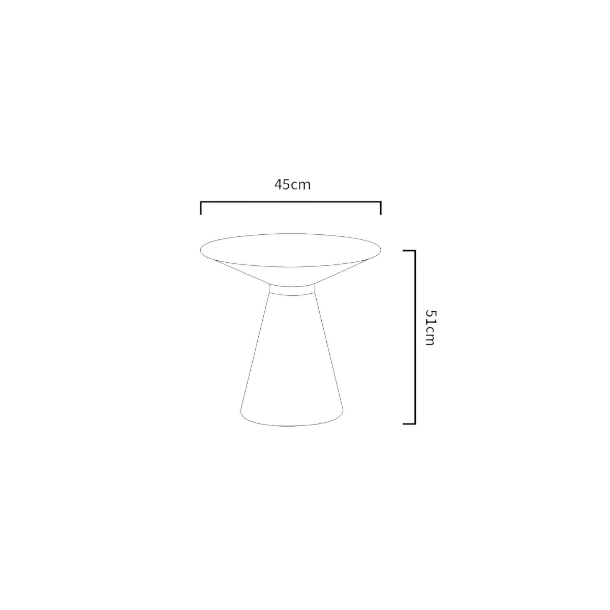 Laurel Metal Side Table - Image 2