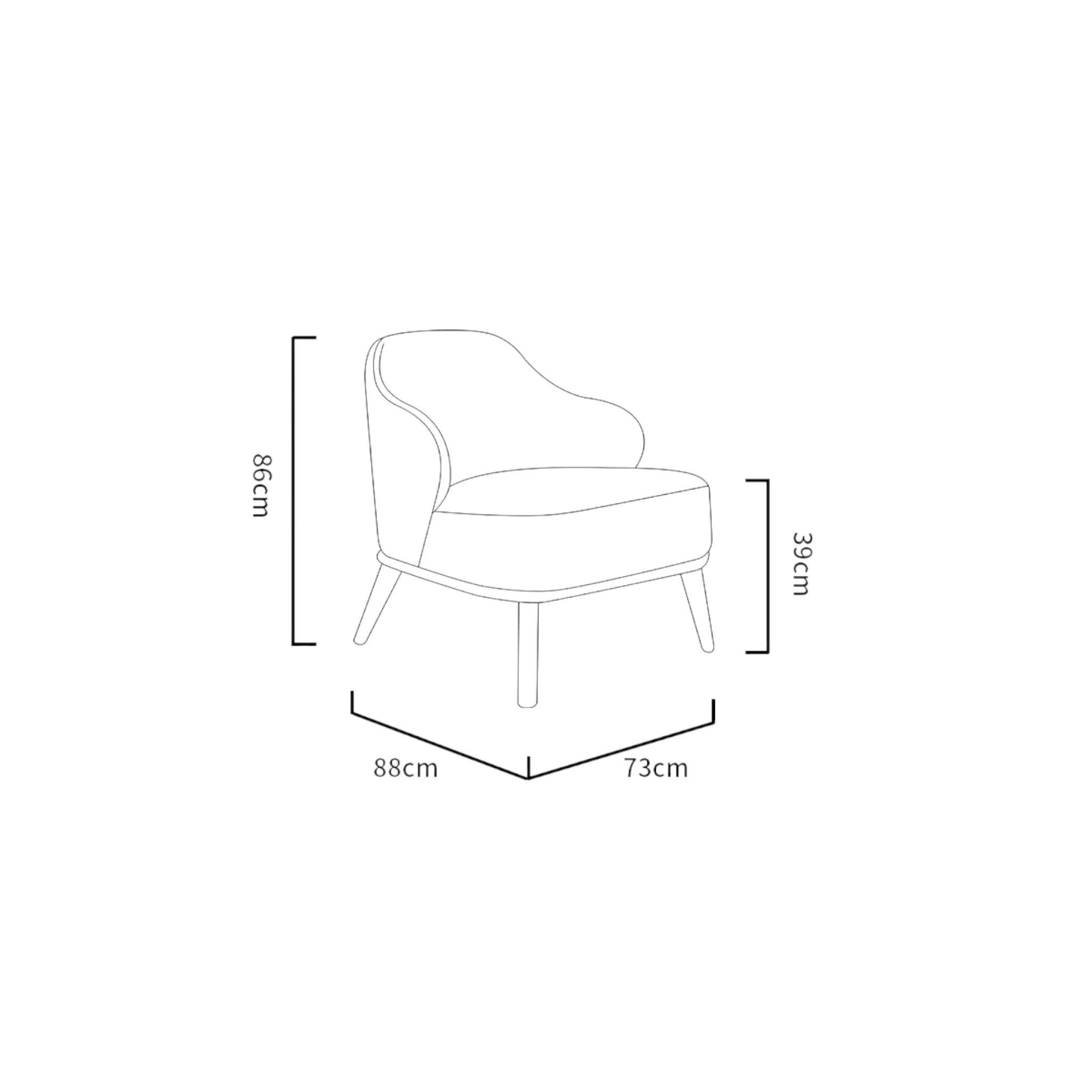 Leon - Bouclé Armchair Lounge Chair - Image 6