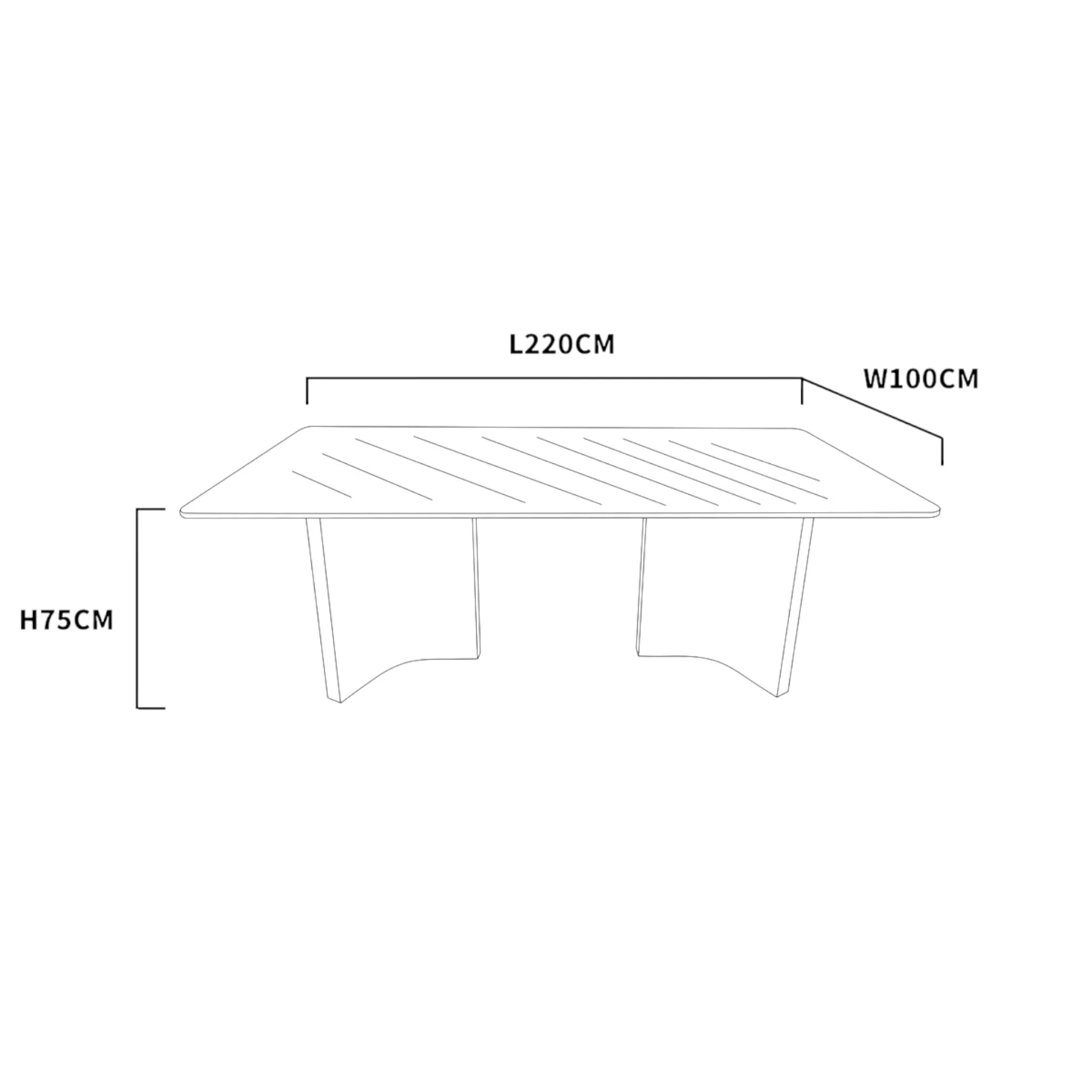 Leoni Dining Table 180cm|200cm|220cm|260cm - Image 8