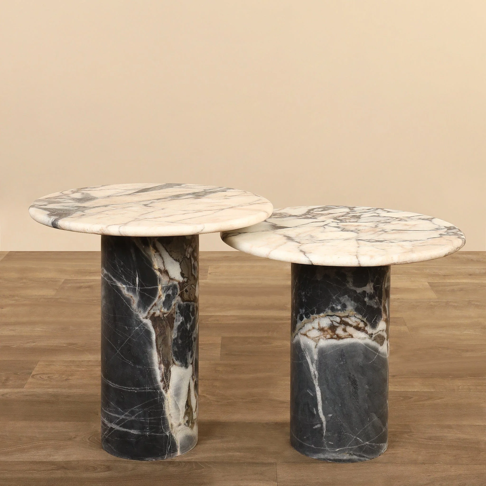 Lucy Marble Side Table Set