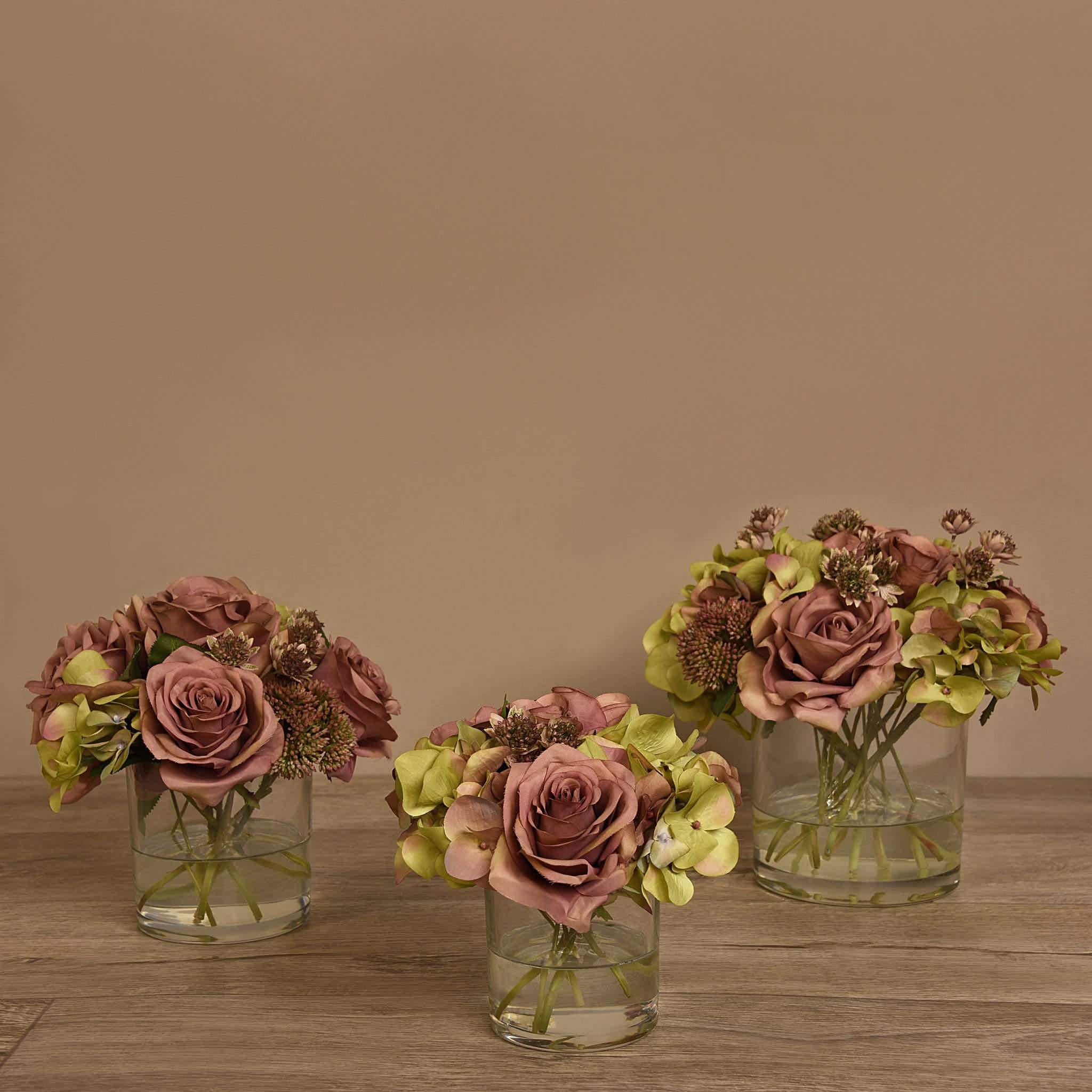 Mix Flower Arrangement in Glass Vase