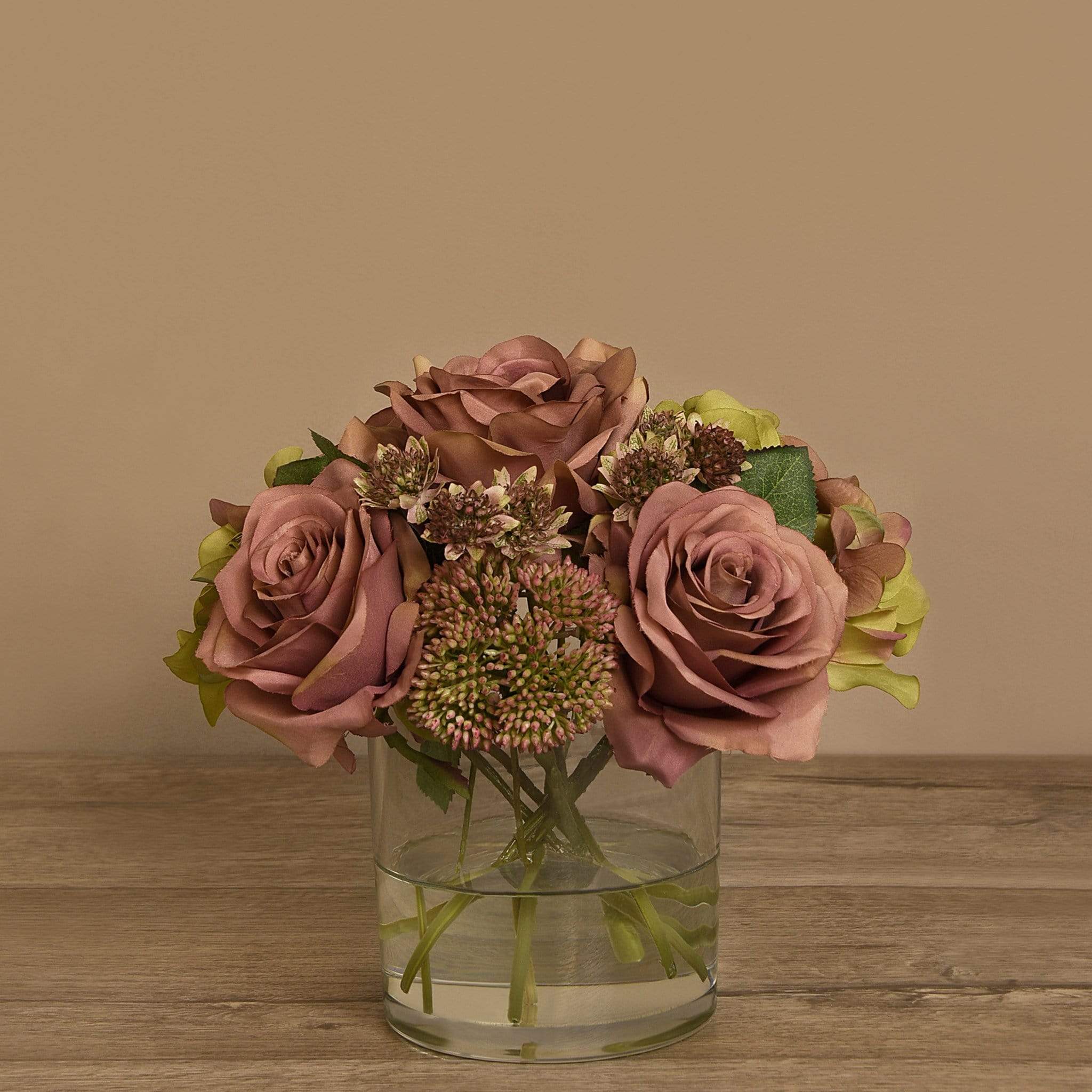 Mix Flower Arrangement in Glass Vase - Image 3