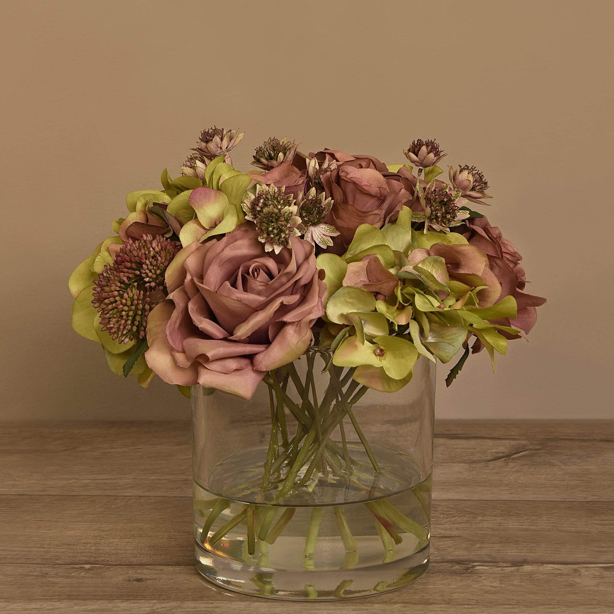 Mix Flower Arrangement in Glass Vase - Image 4