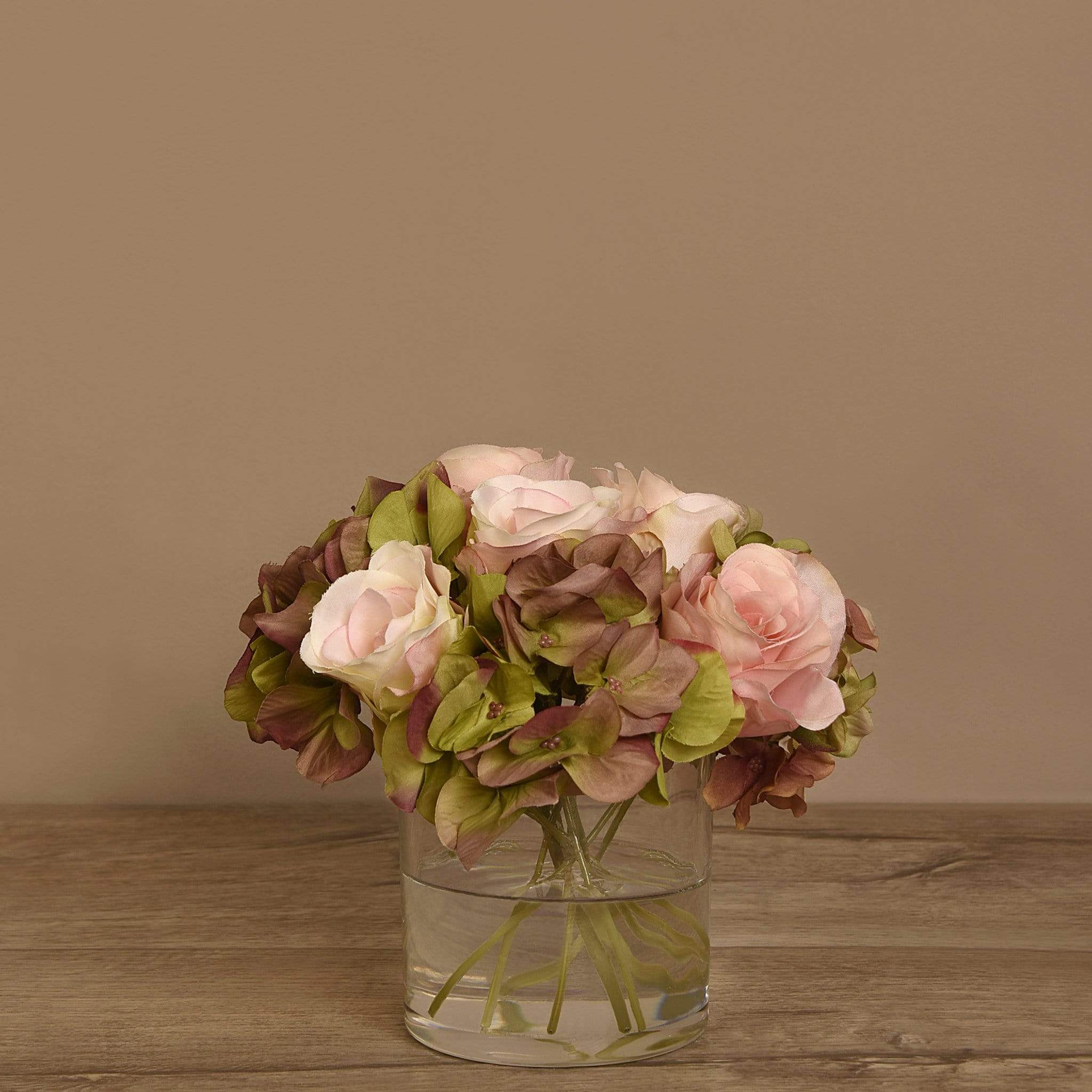 Mix Flower Arrangement in Glass Vase - Image 2
