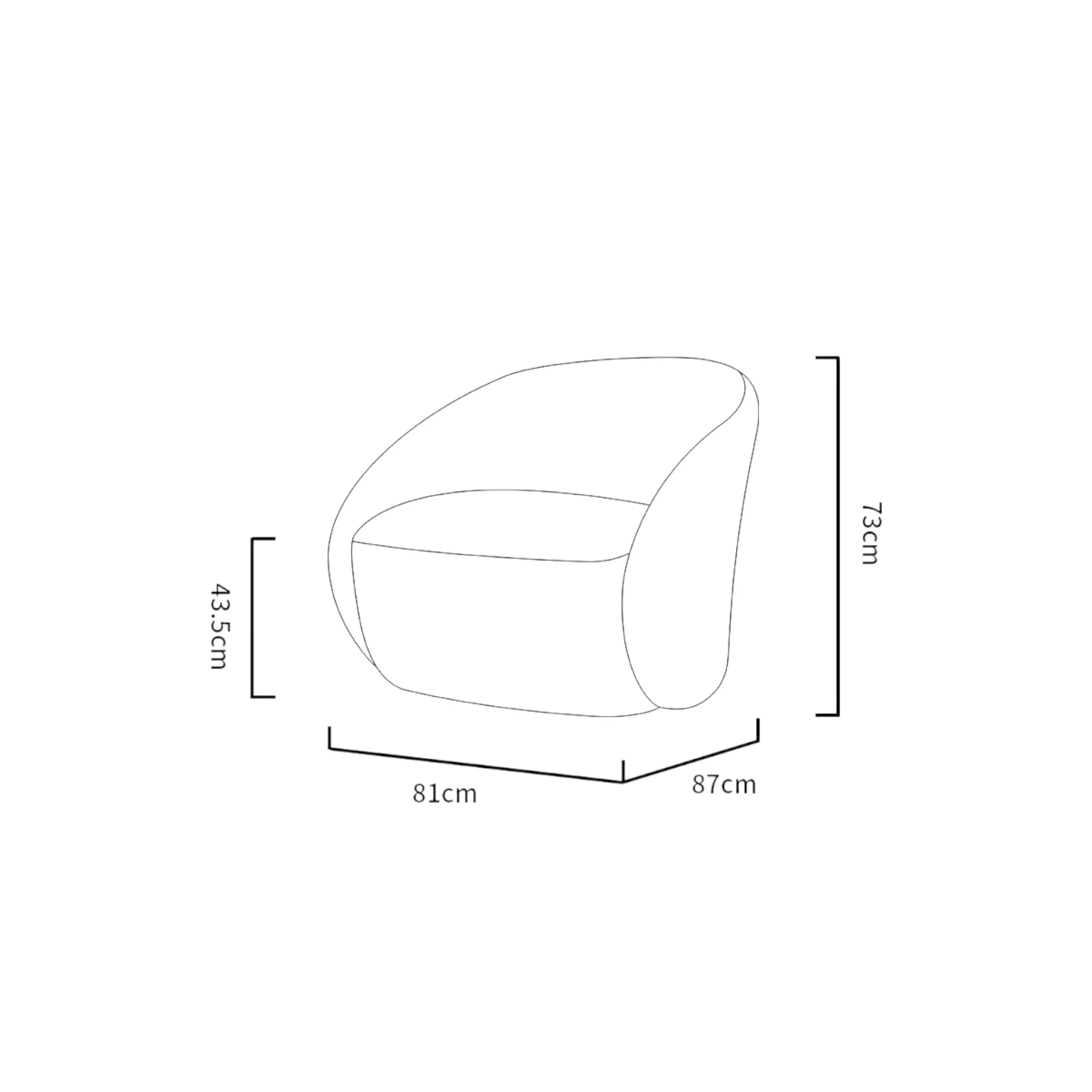 Natal Swivel Armchair Lounge Chair - Image 6