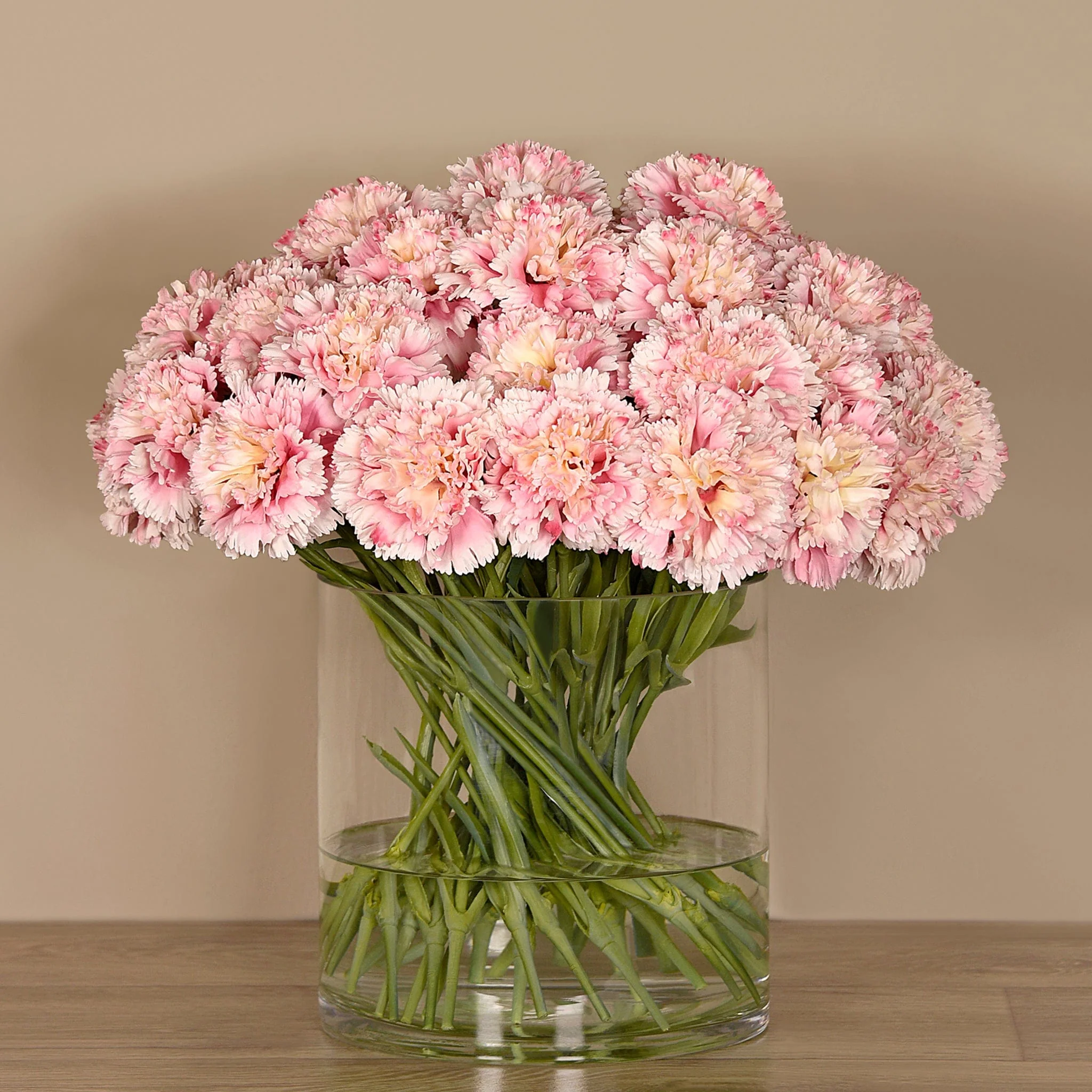 Carnation Arrangement in Glass Vase - Image 5