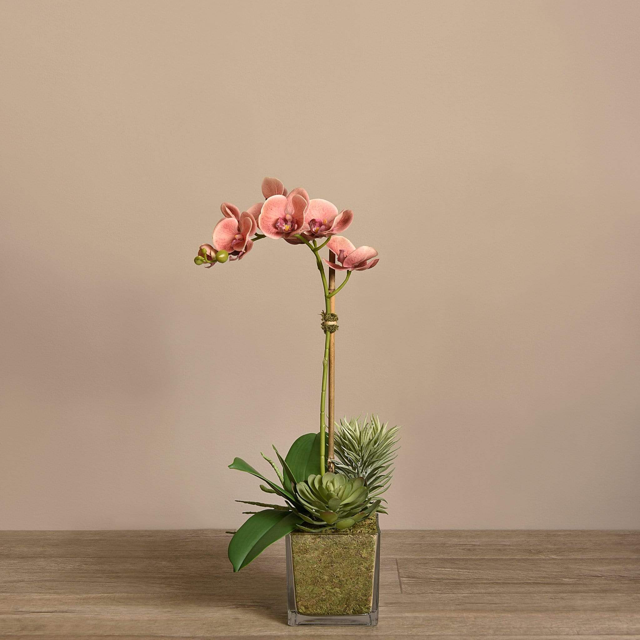 Artificial Orchid & Succulent Arrangement - Image 5