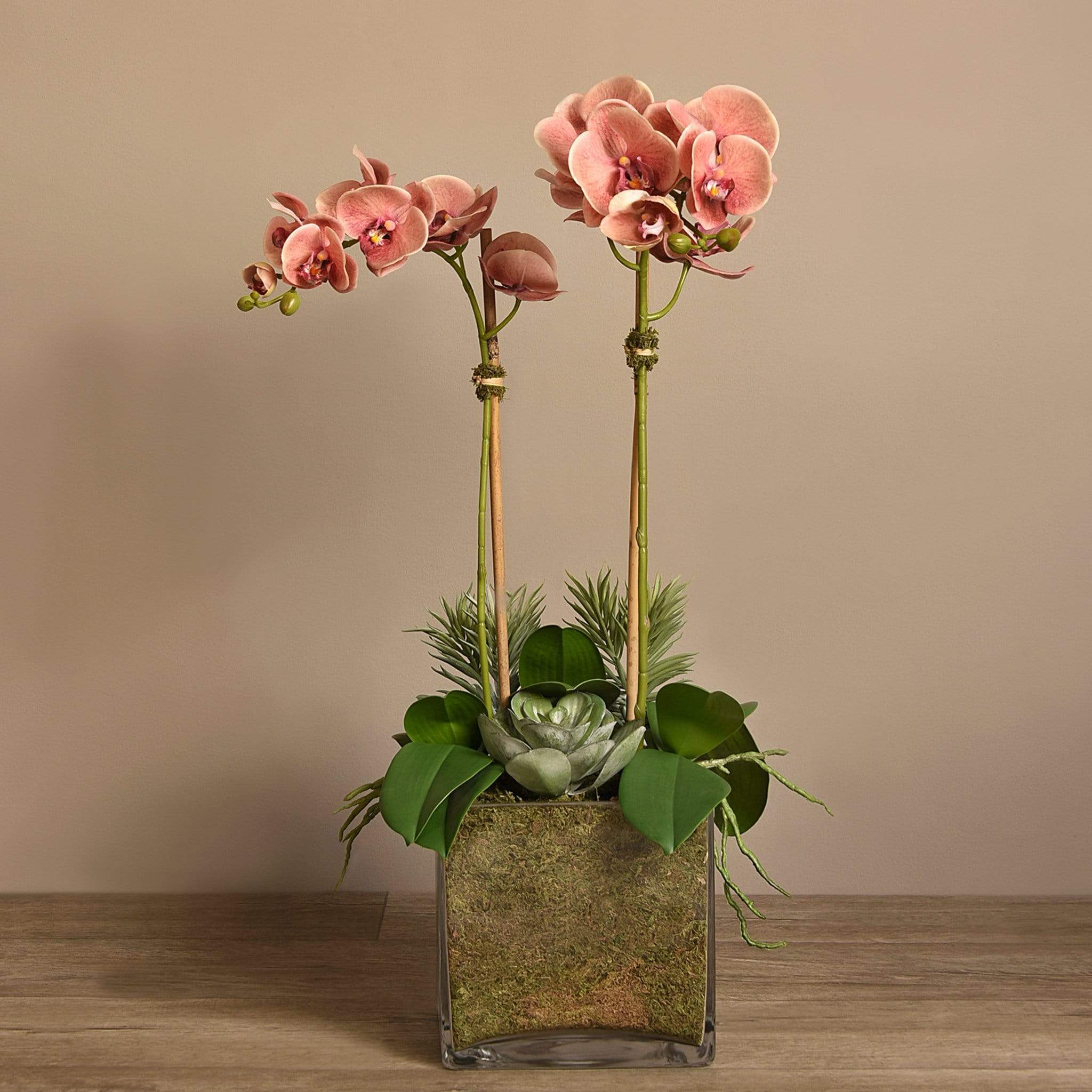 Artificial Orchid & Succulent Arrangement - Image 7