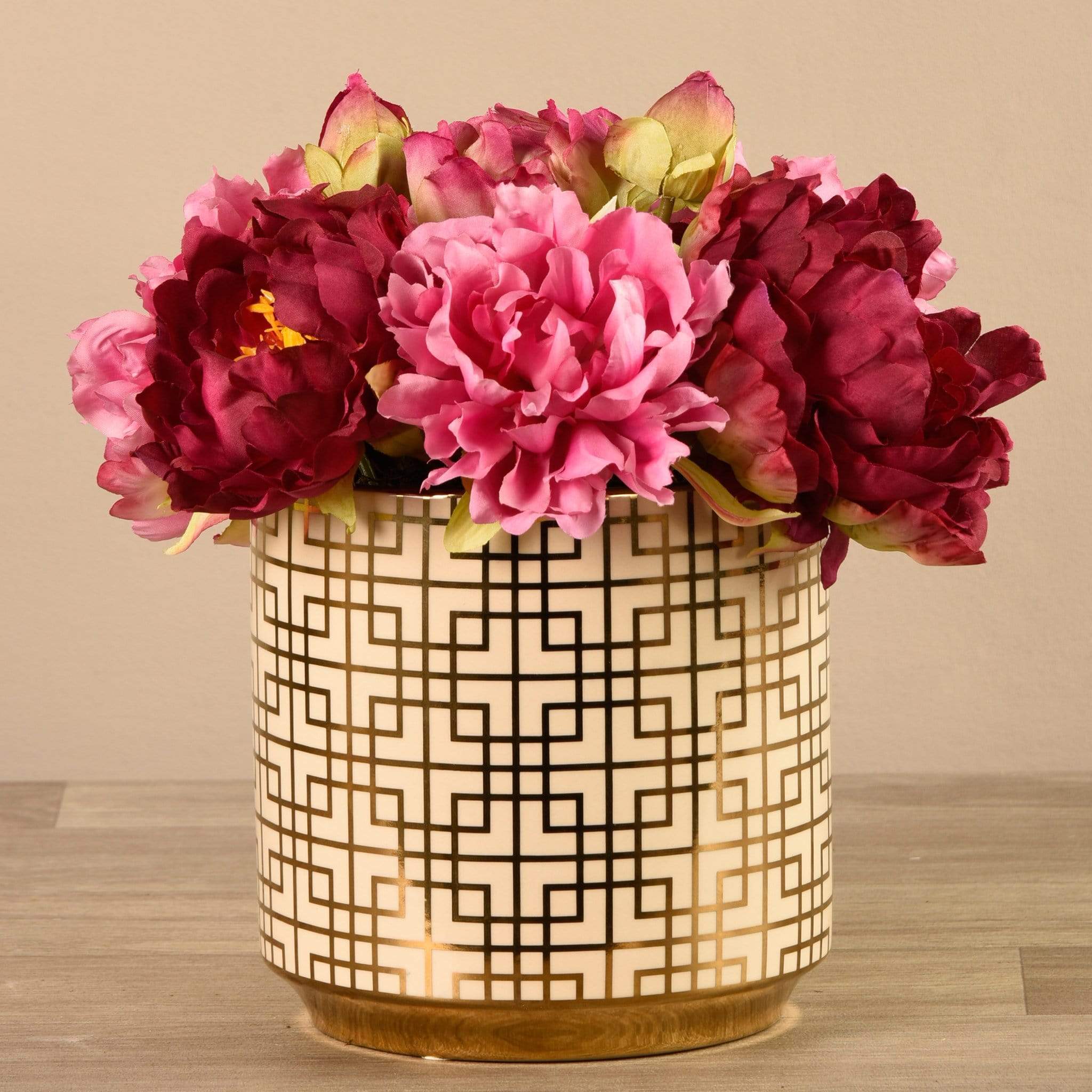 Artificial Peony Arrangement - Image 9