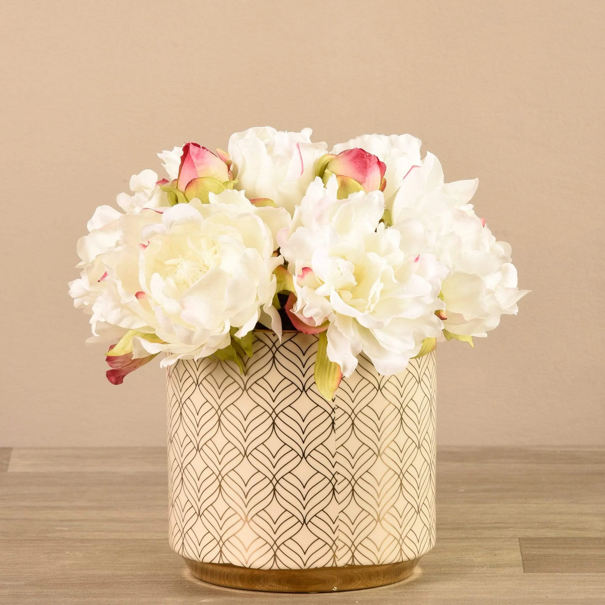 Artificial Peony Arrangement - Image 2