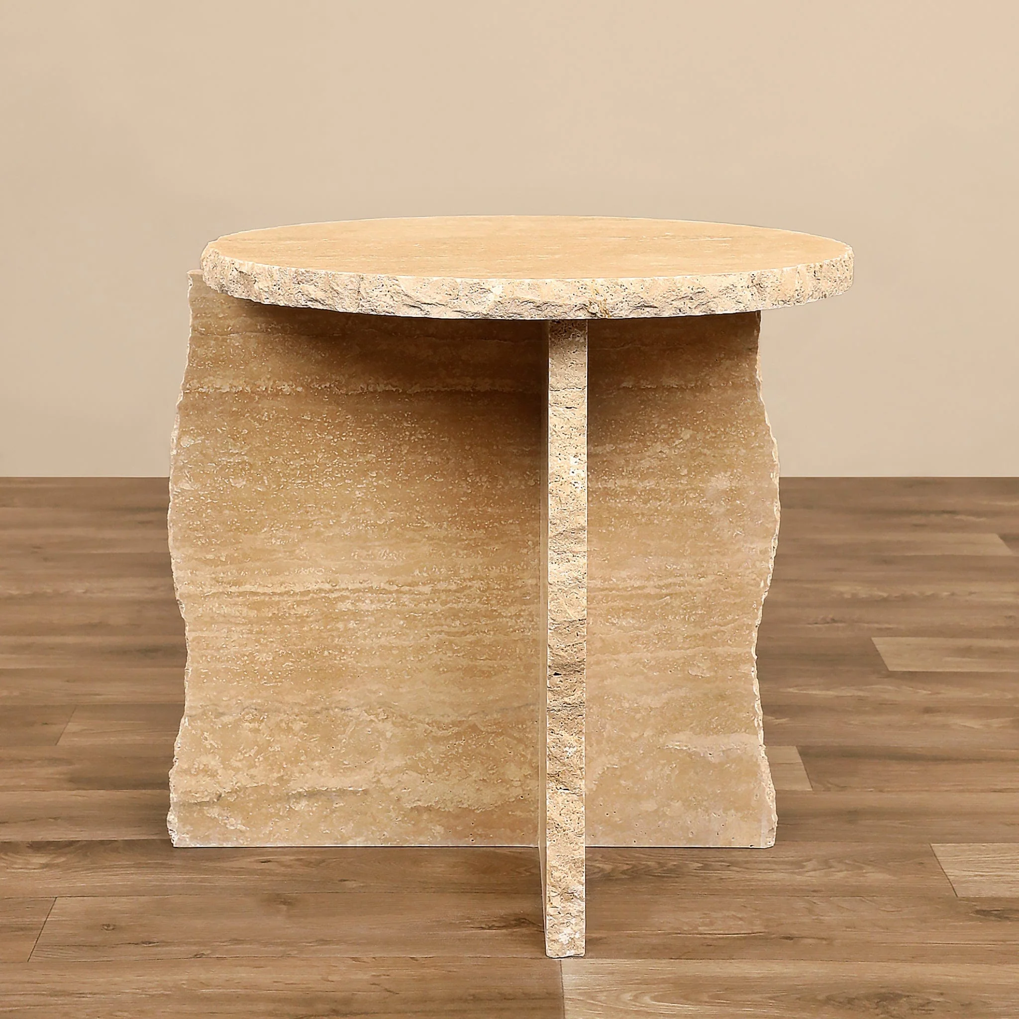 Pexal Travertine Side Table
