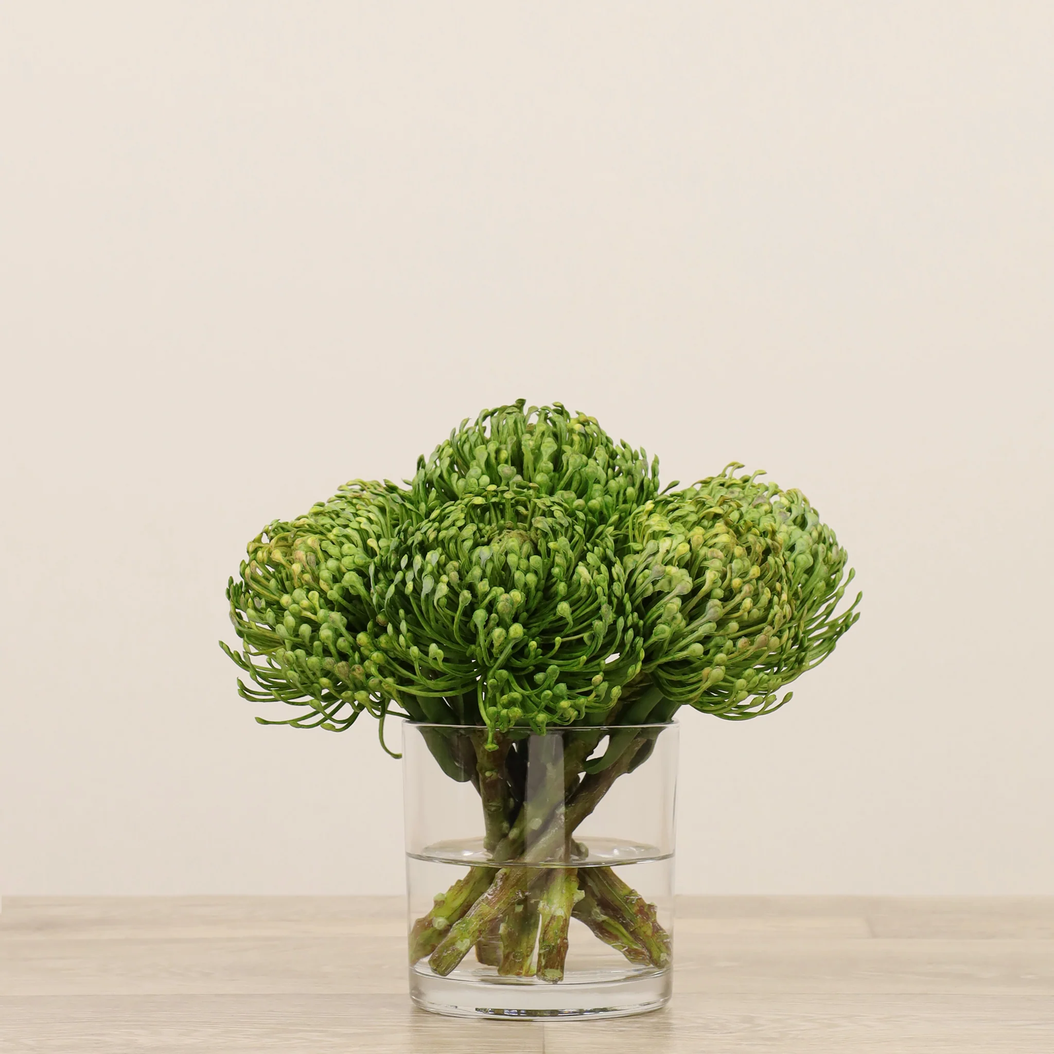 Pin Cushion Arrangement in Glass Vase - Image 2