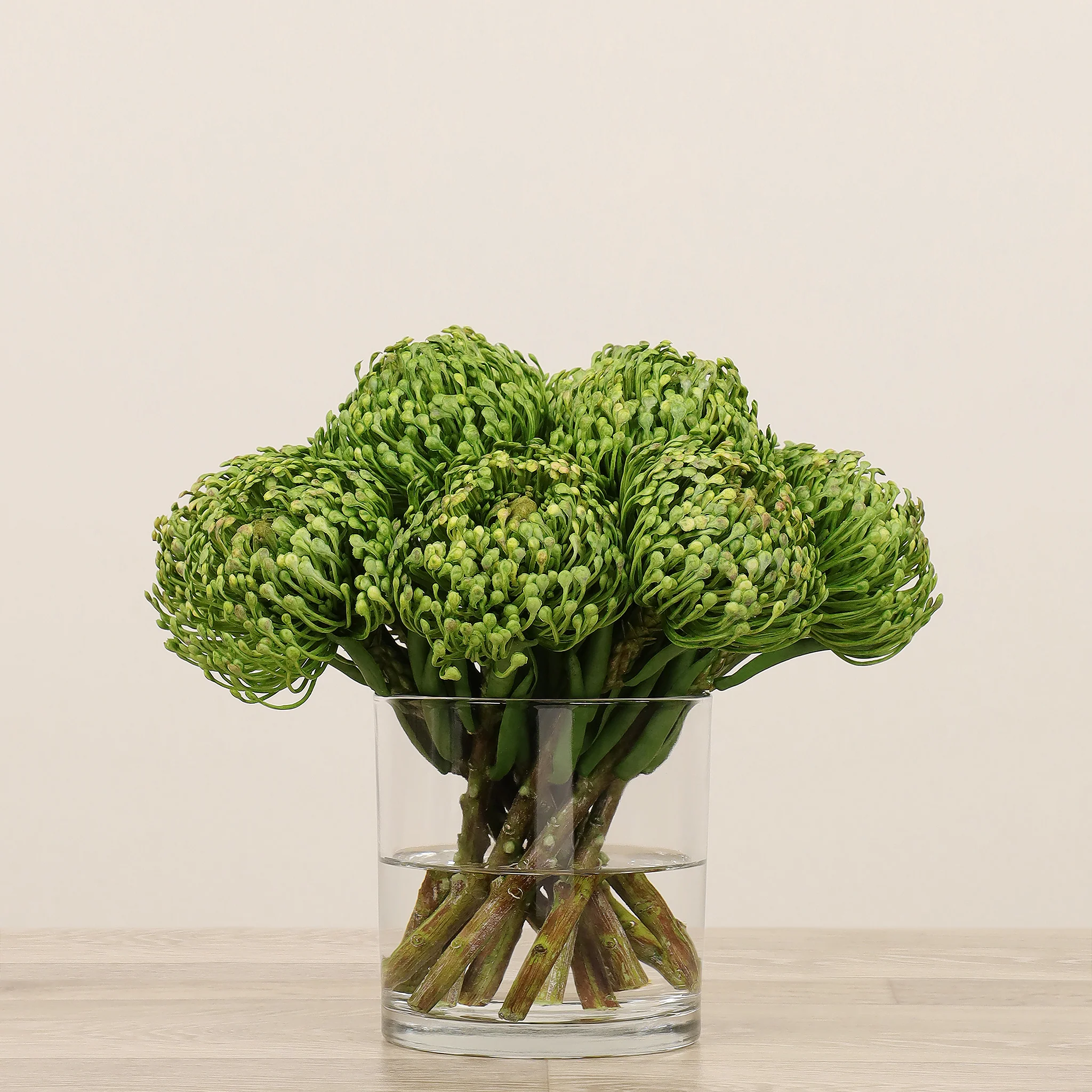Pin Cushion Arrangement in Glass Vase - Image 3