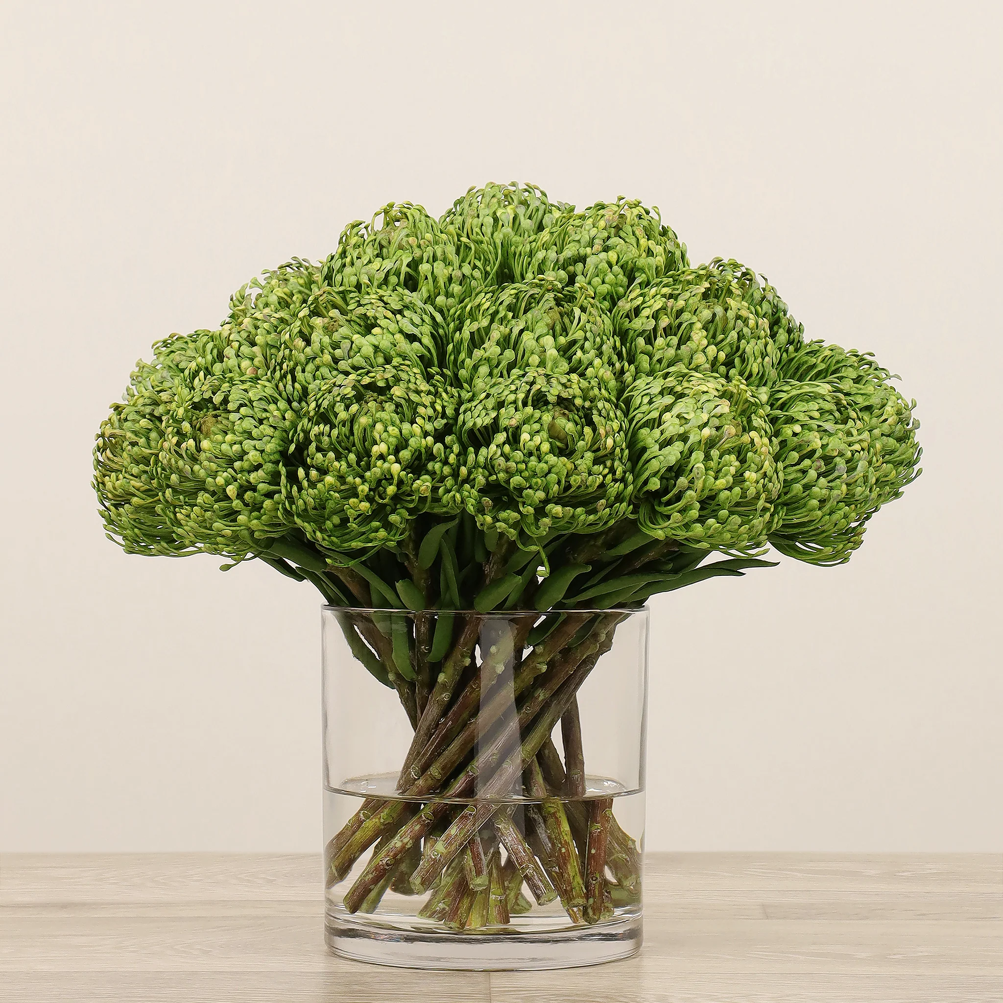 Pin Cushion Arrangement in Glass Vase - Image 4