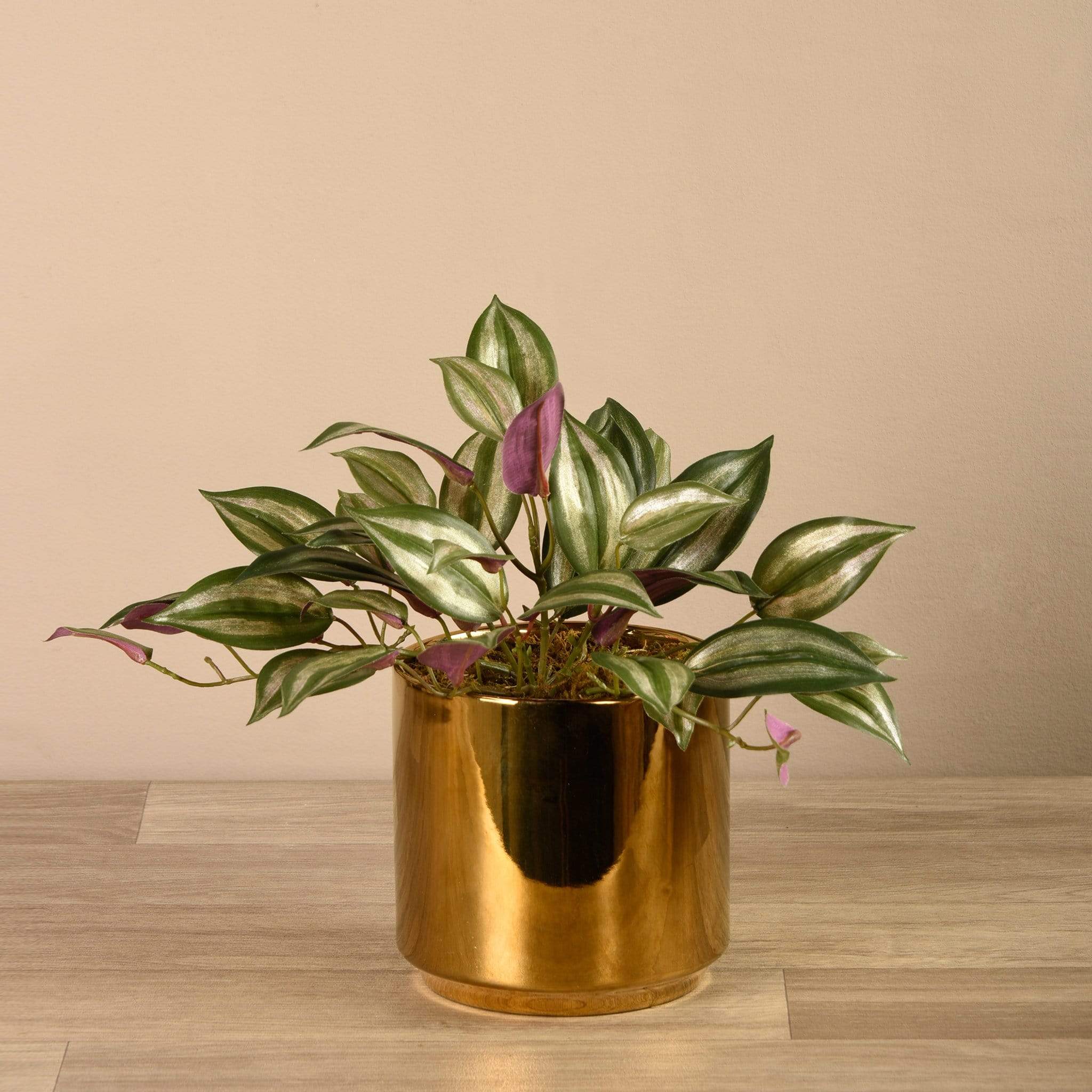Artificial Potted Dark Vanilla Leaf Plant - Image 2