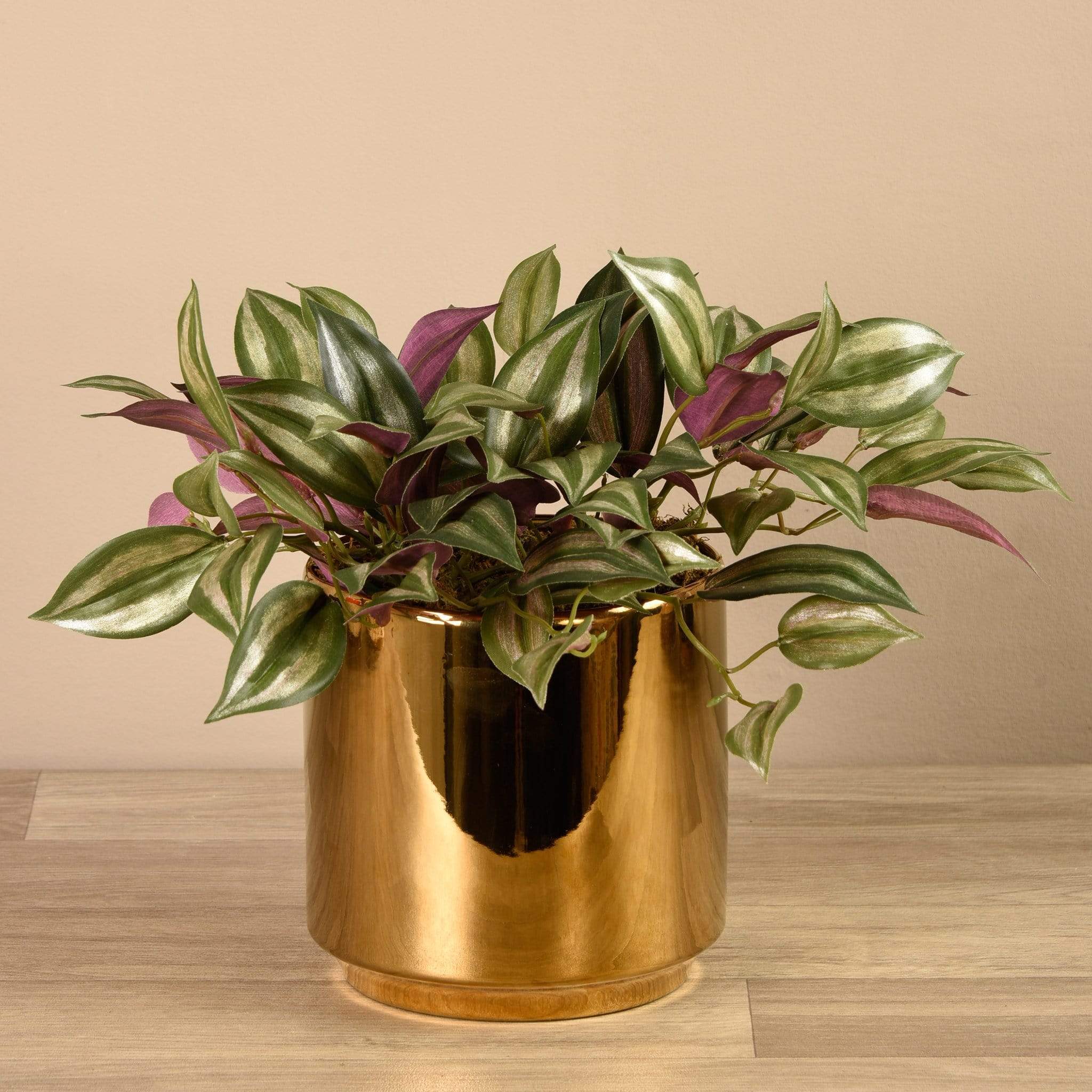 Artificial Potted Dark Vanilla Leaf Plant - Image 3