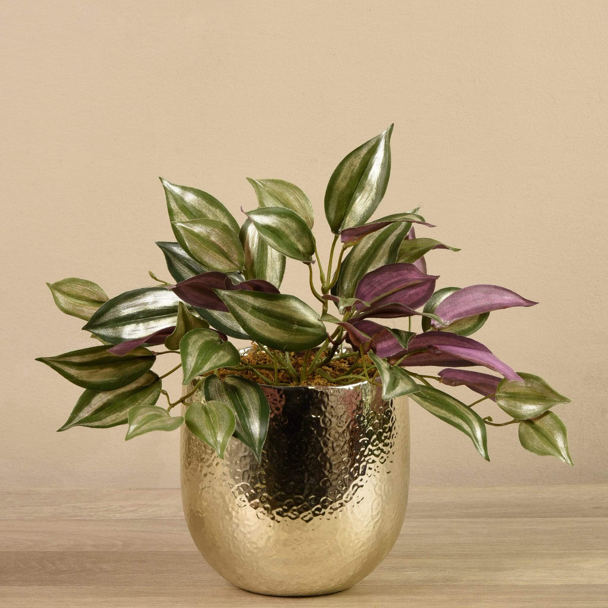Artificial Potted Dark Vanilla Leaf Plant - Image 2