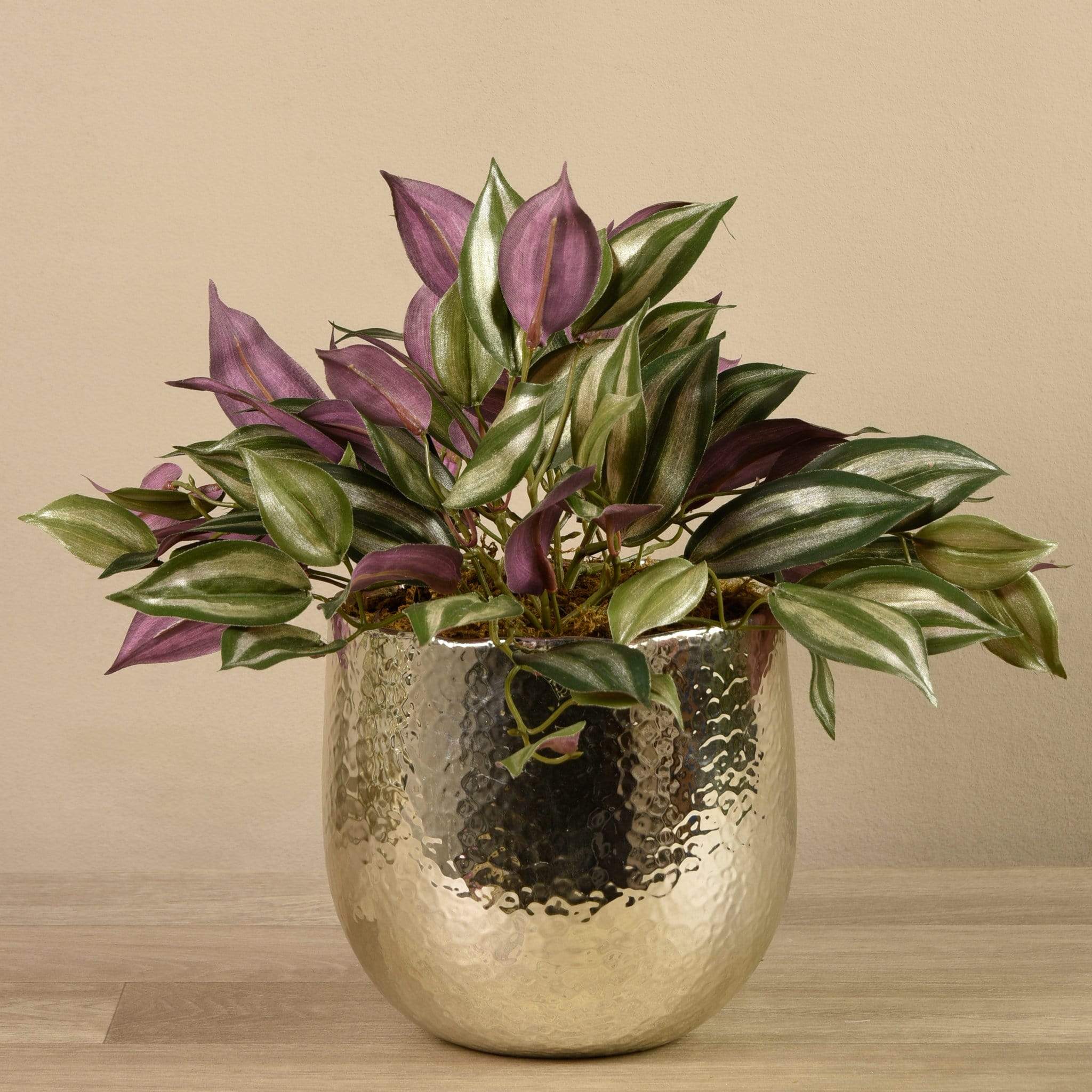 Artificial Potted Dark Vanilla Leaf Plant - Image 3