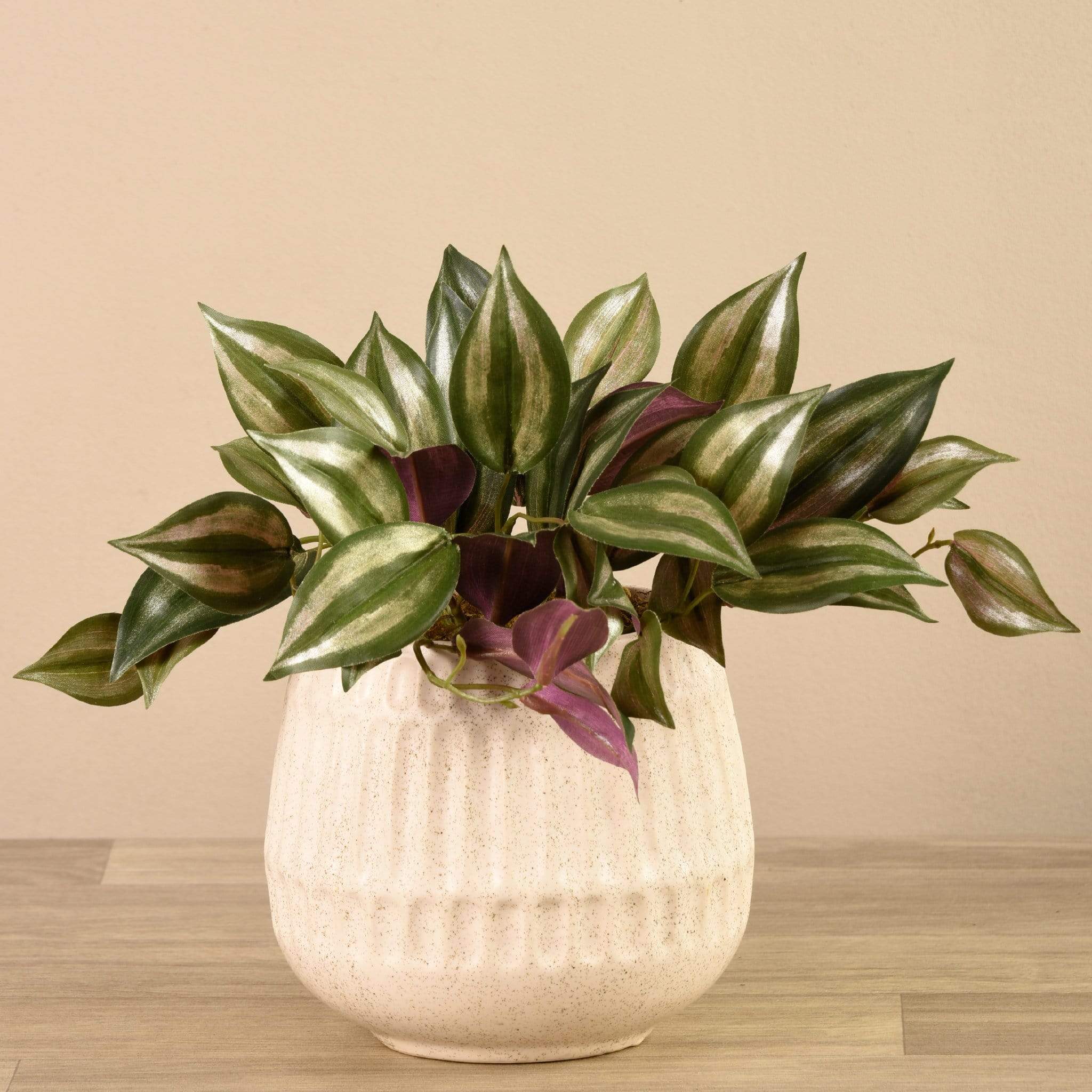 Artificial Potted Dark Vanilla Leaf Plant - Image 2