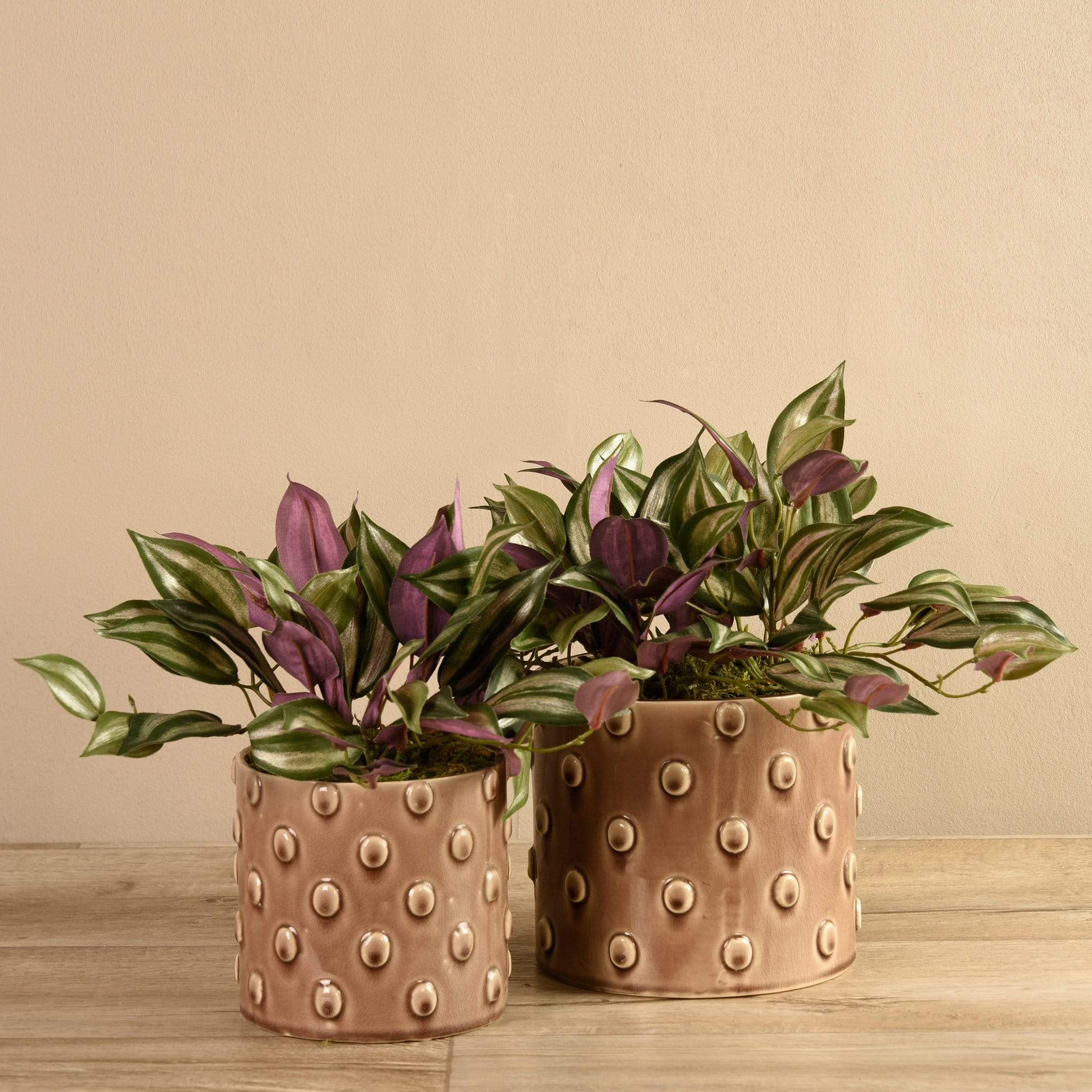Artificial Potted Dark Vanilla Leaf Plant