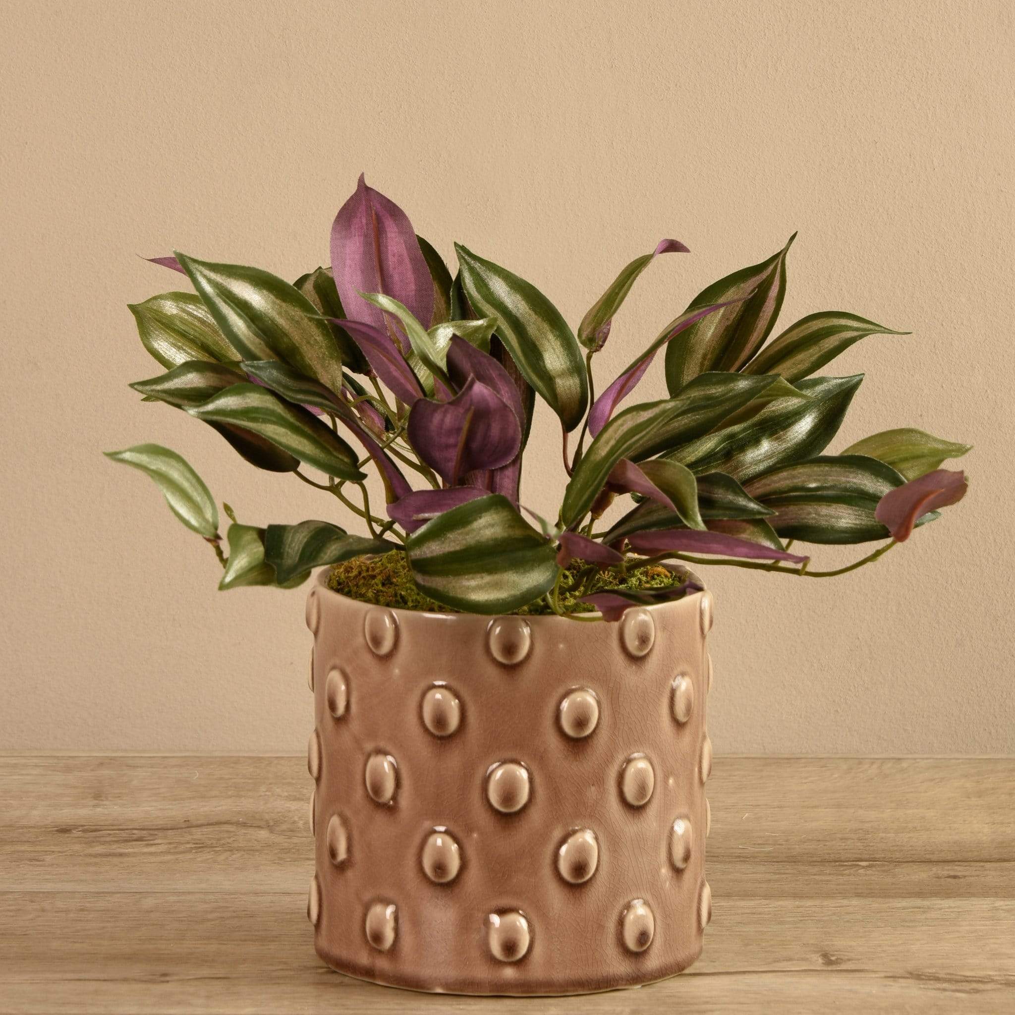 Artificial Potted Dark Vanilla Leaf Plant - Image 2