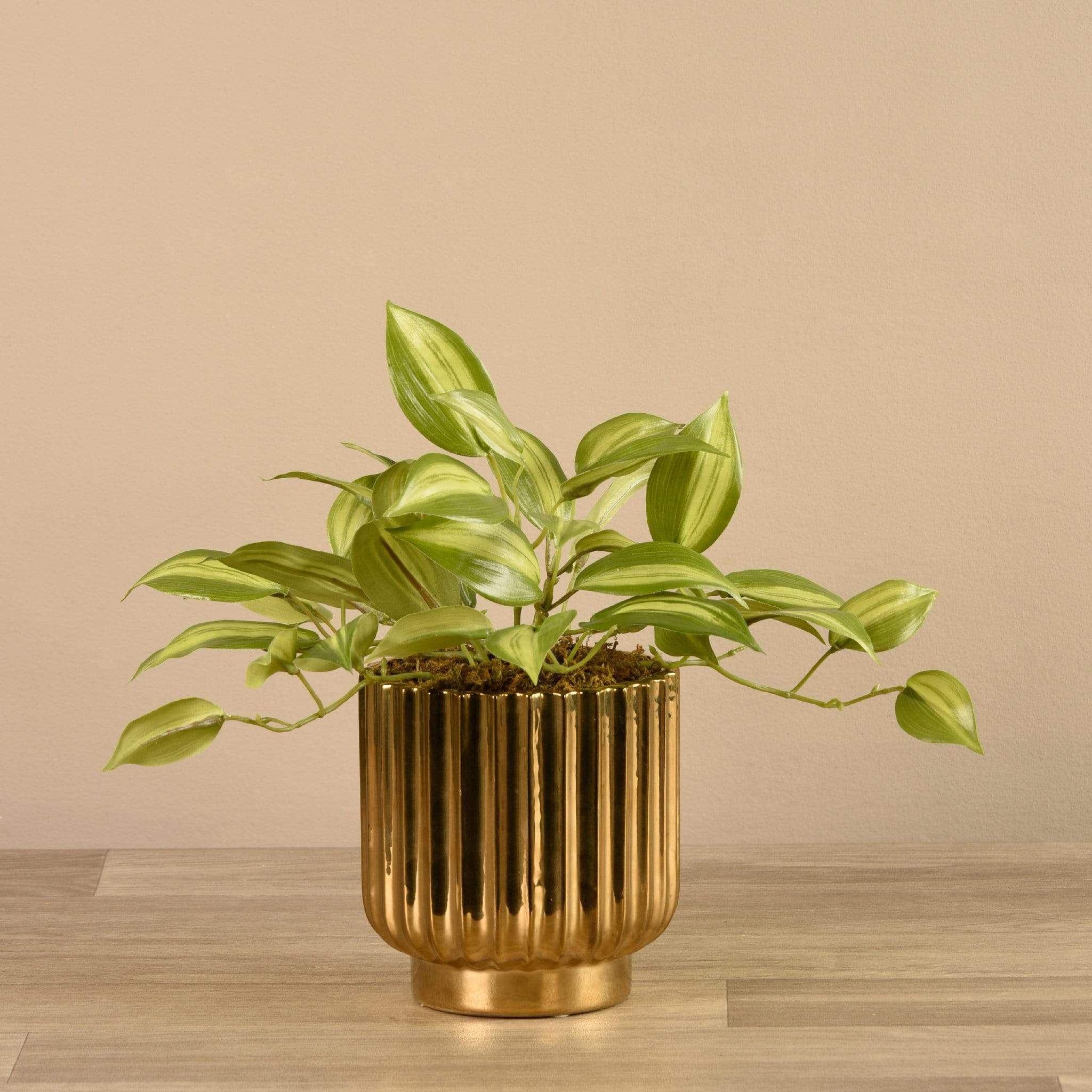 Artificial Potted Vanilla Leaf - Image 2
