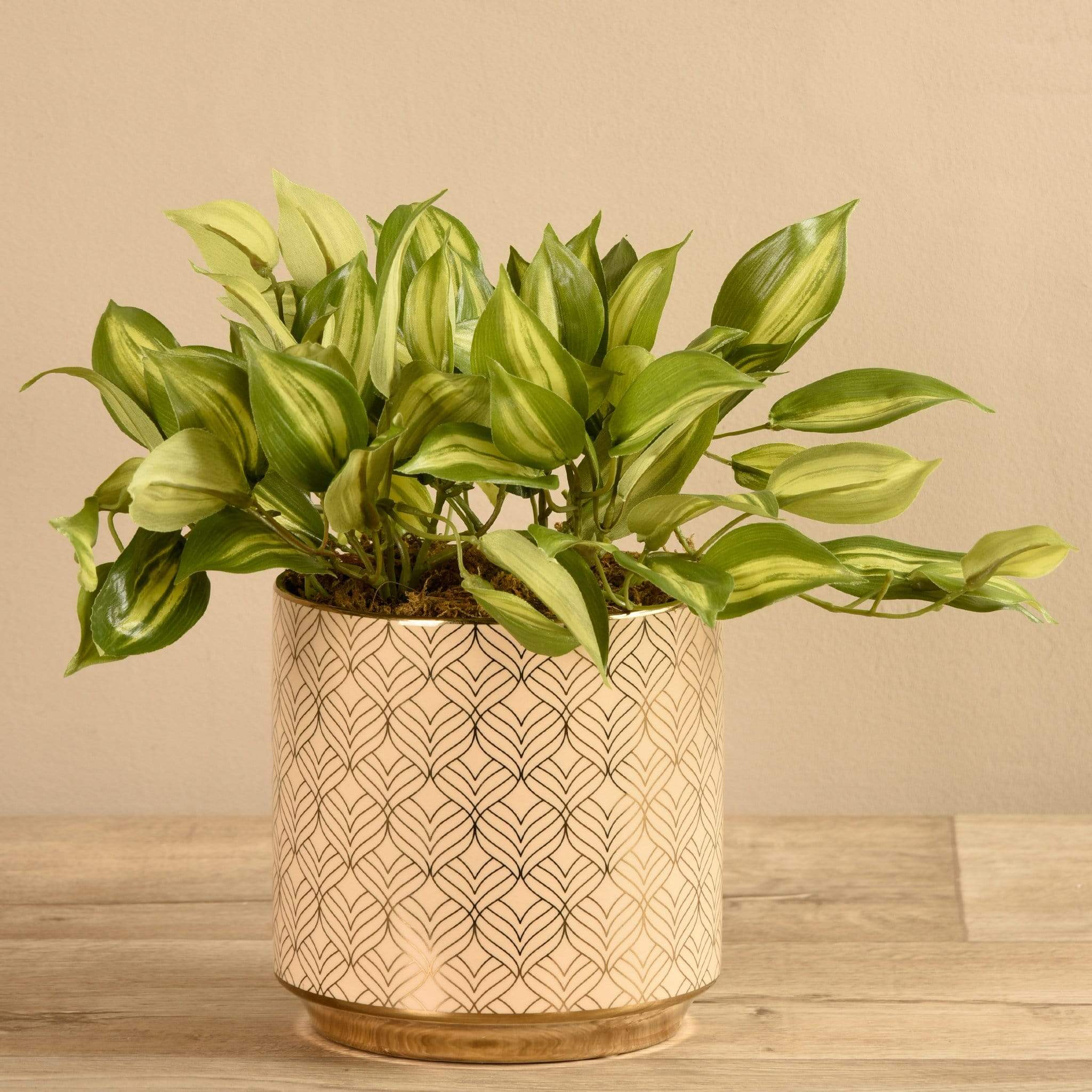 Artificial Potted Vanilla Leaf Plant - Image 3