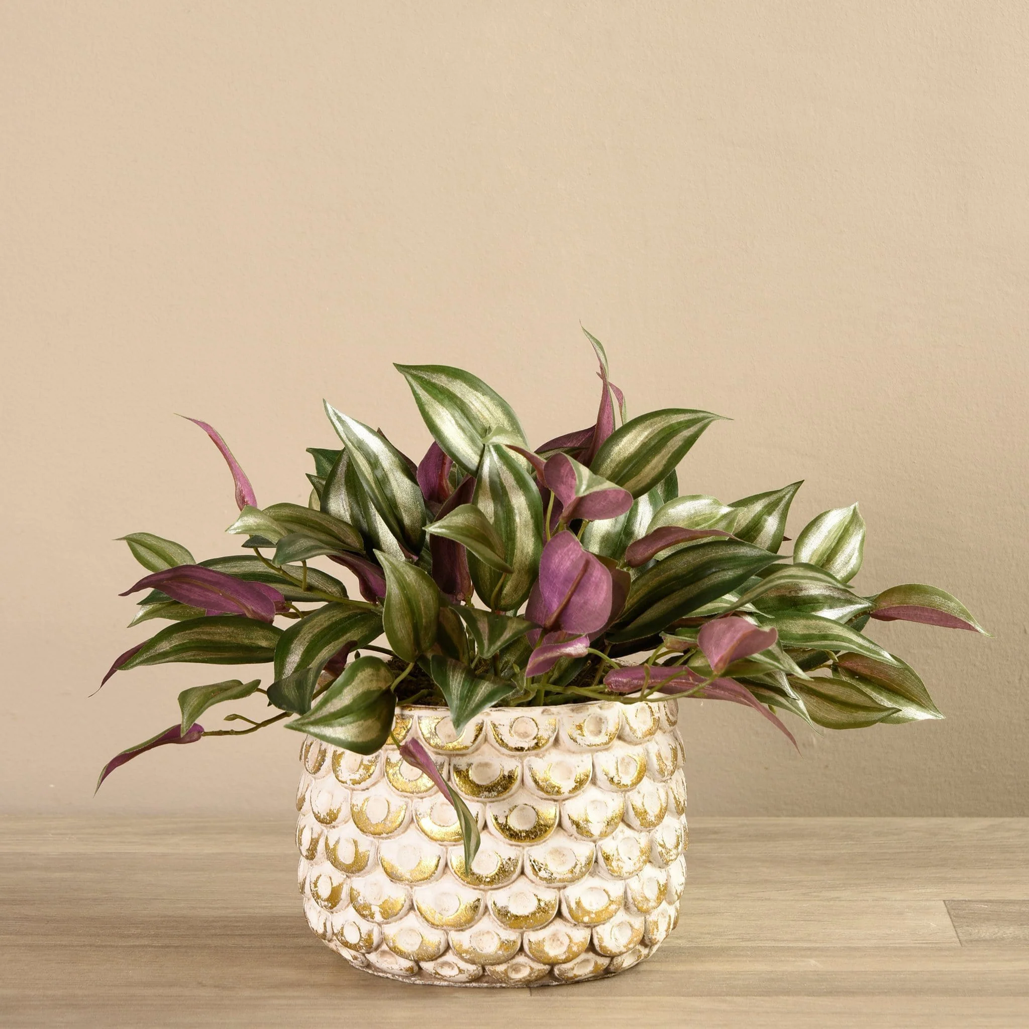 Artificial Potted Vanilla Leaf Plant - Image 2