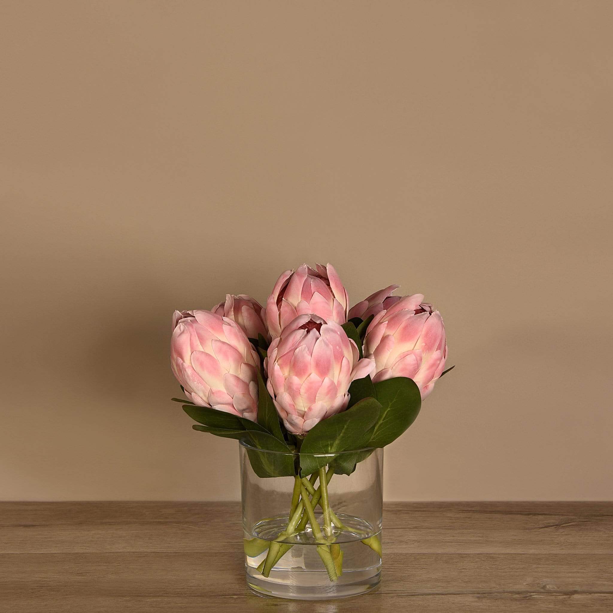 Protea Arrangement in Glass Vase - Image 6