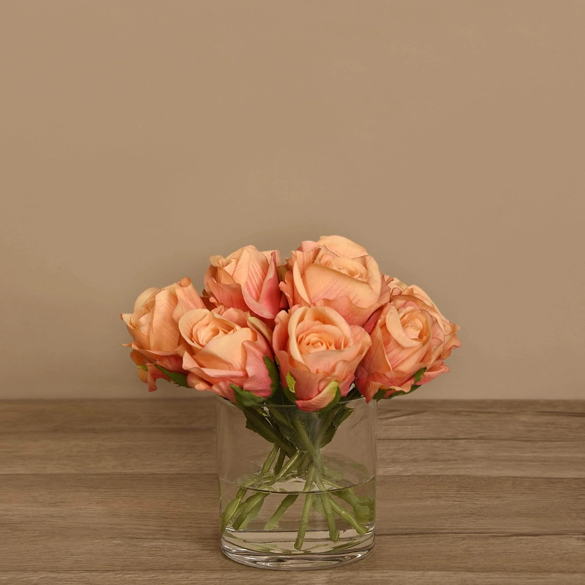 Rose Arrangement in Glass Vase - Image 5