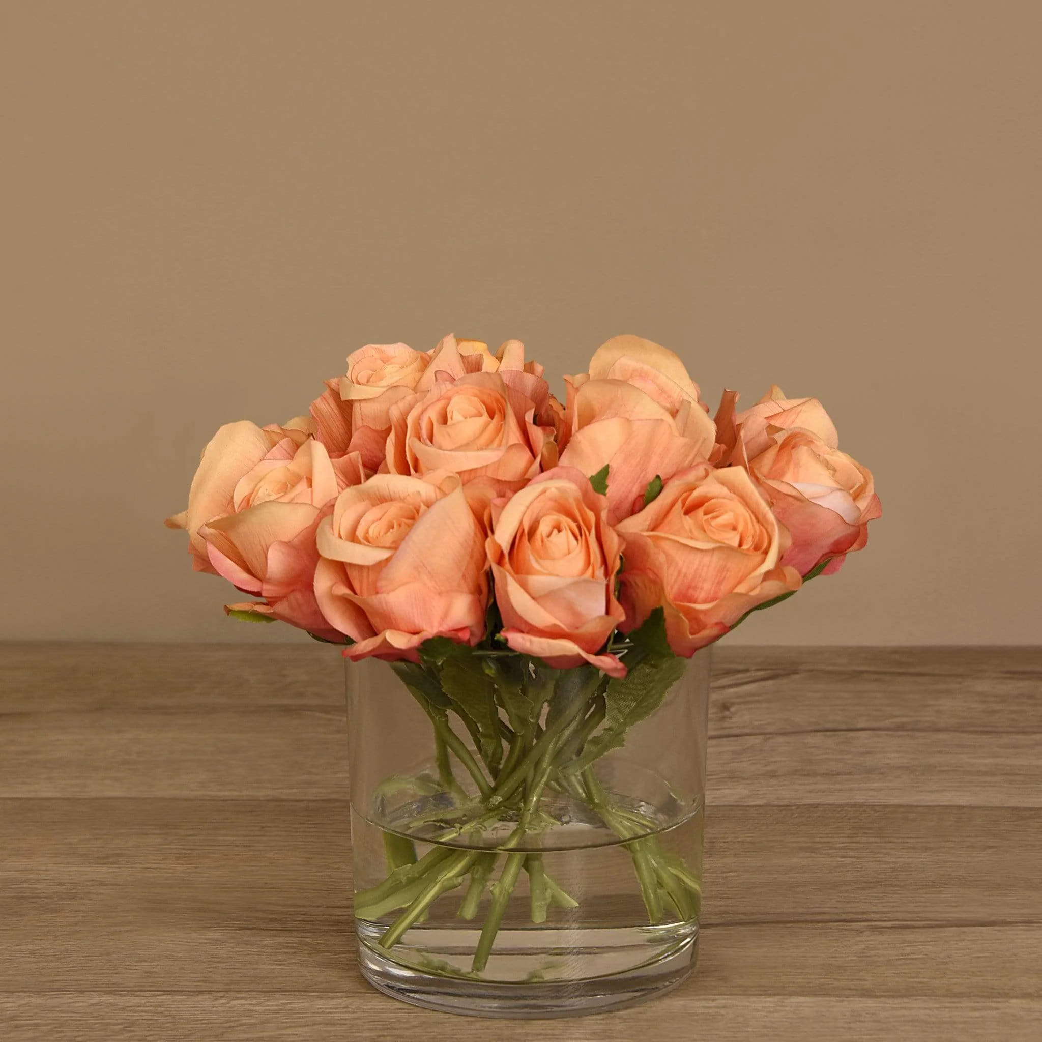 Rose Arrangement in Glass Vase - Image 6