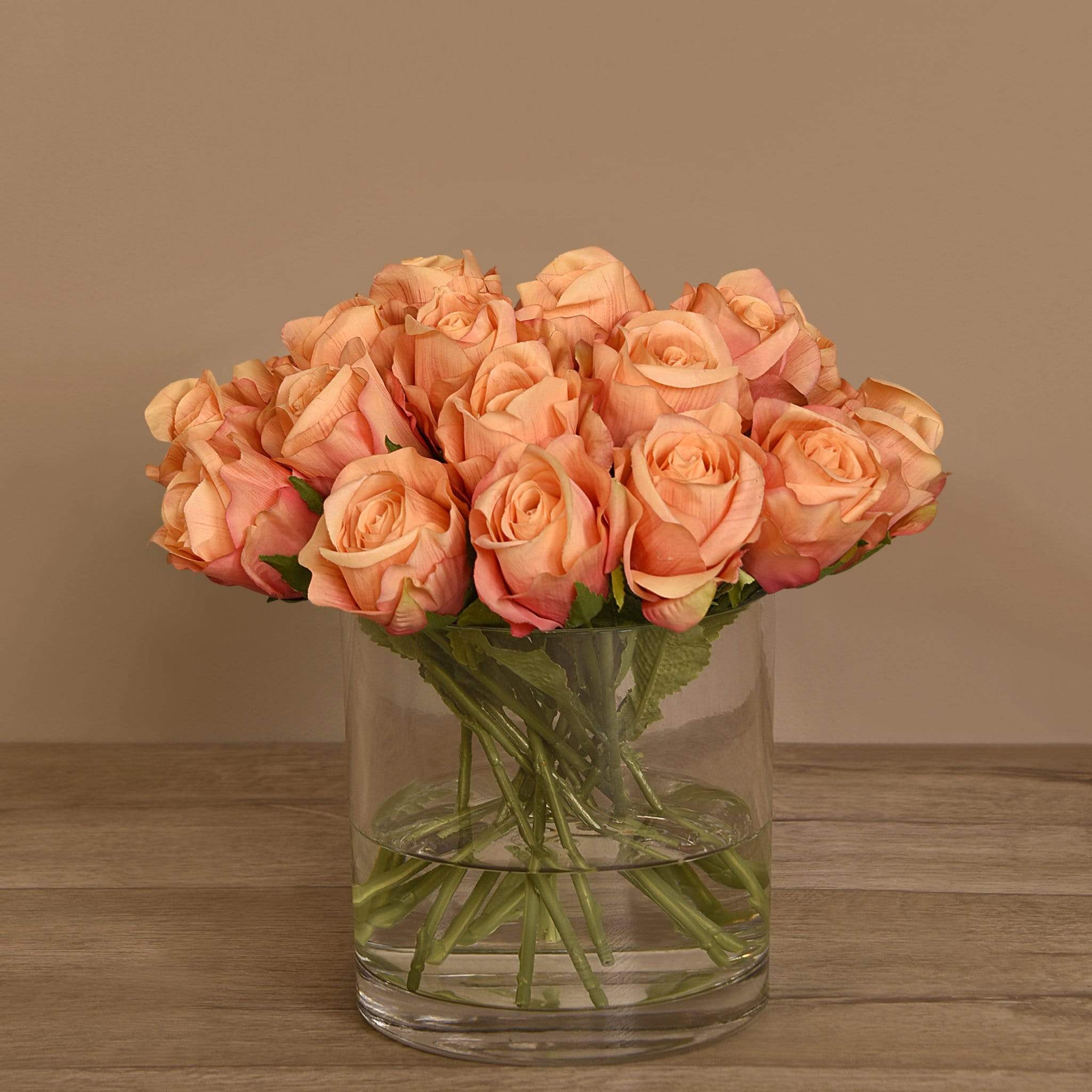 Rose Arrangement in Glass Vase - Image 8