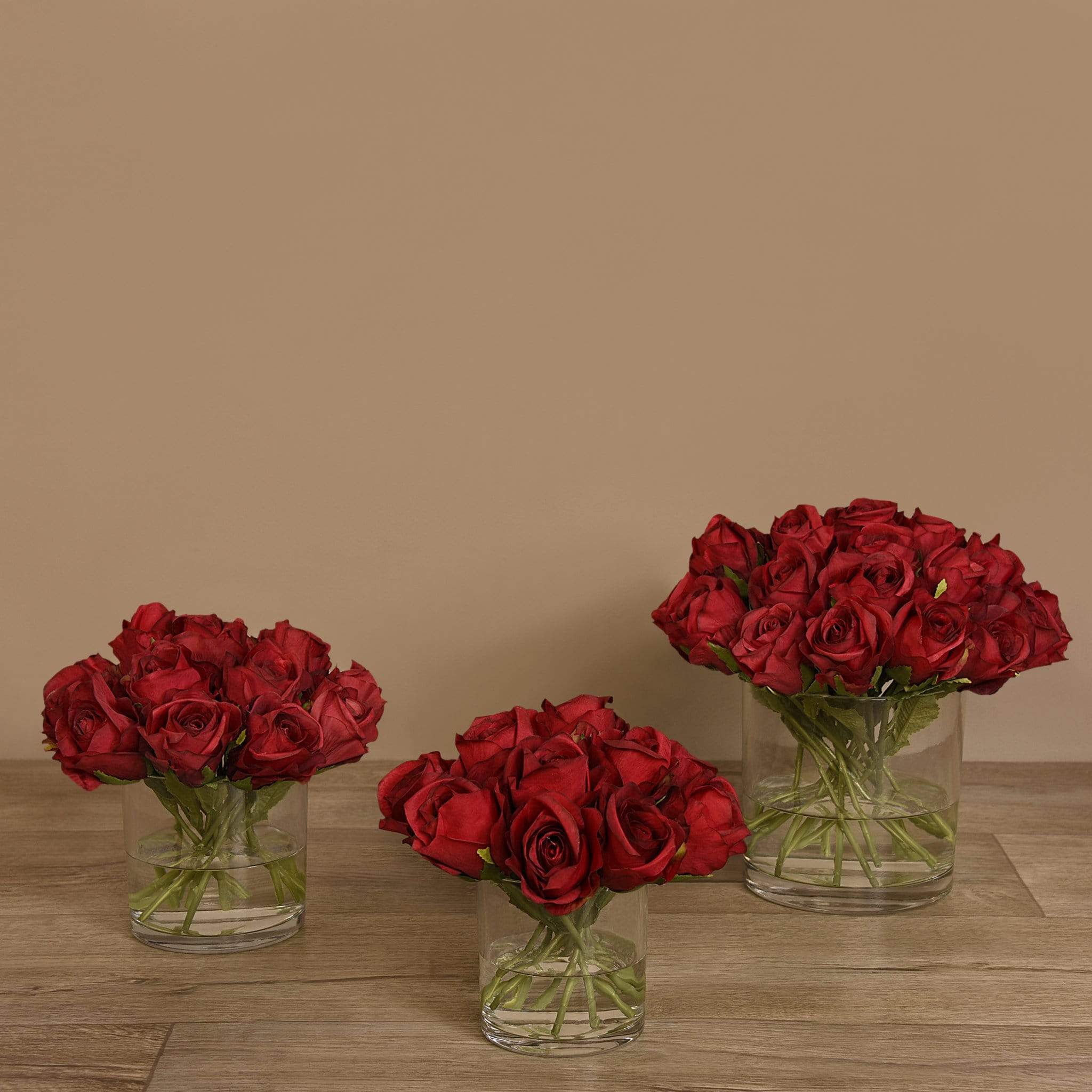 Rose Arrangement in Glass Vase - Image 8