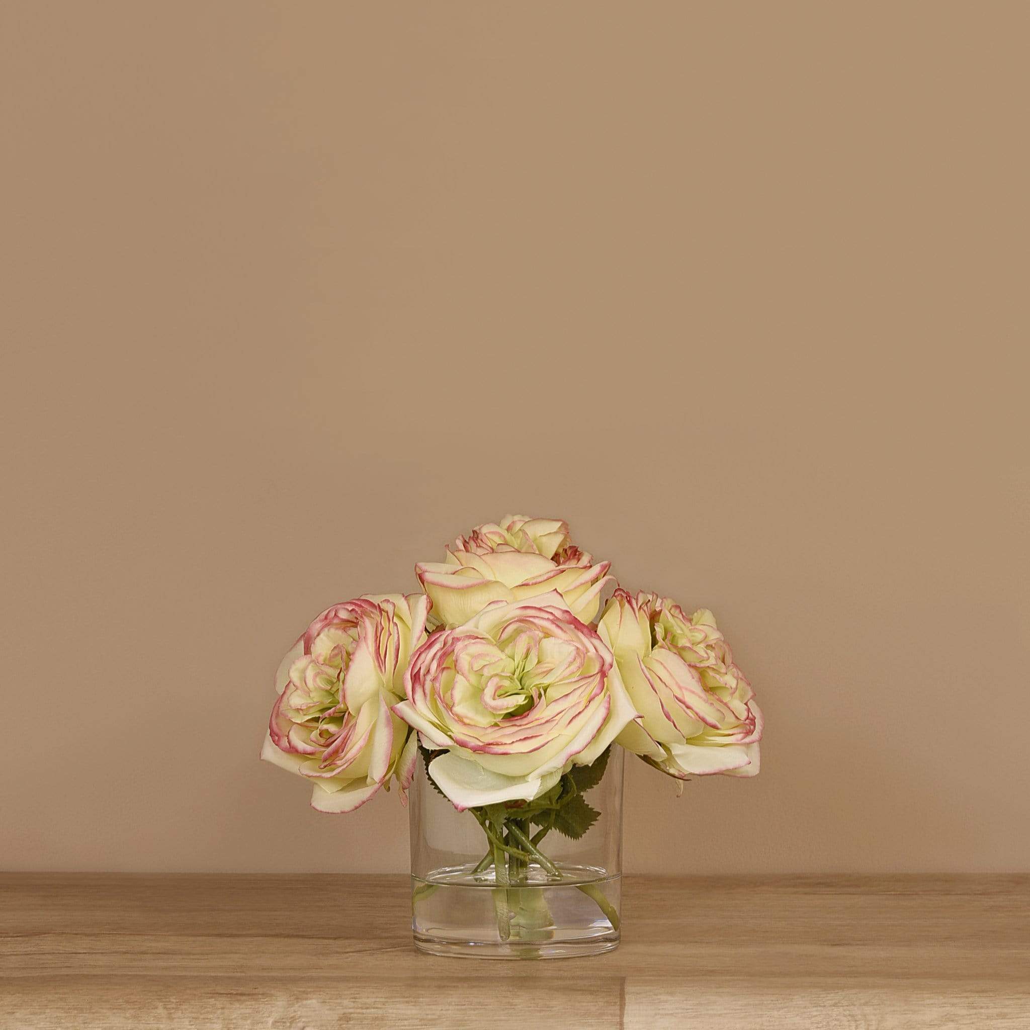 Artificial Rose Arrangement in Glass Vase - Image 21