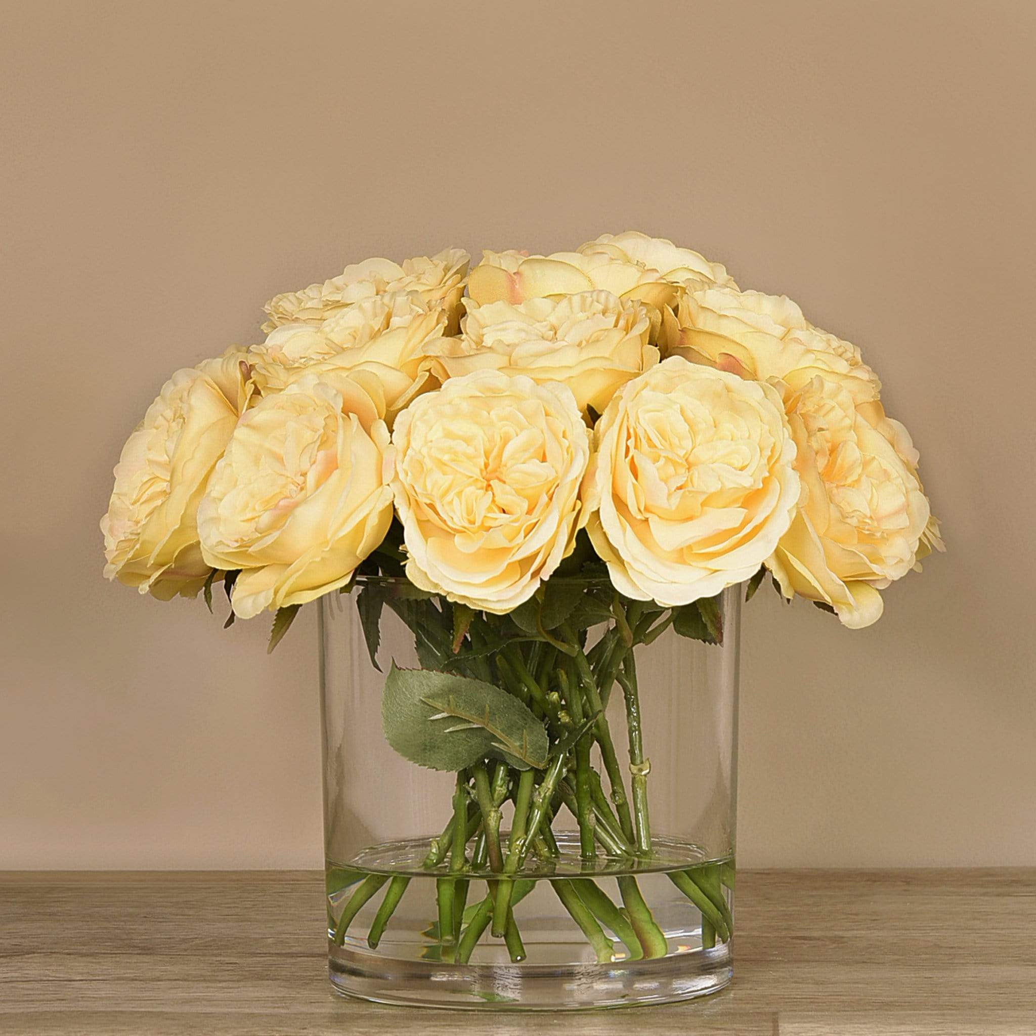 Artificial Rose Arrangement in Glass Vase - Image 15