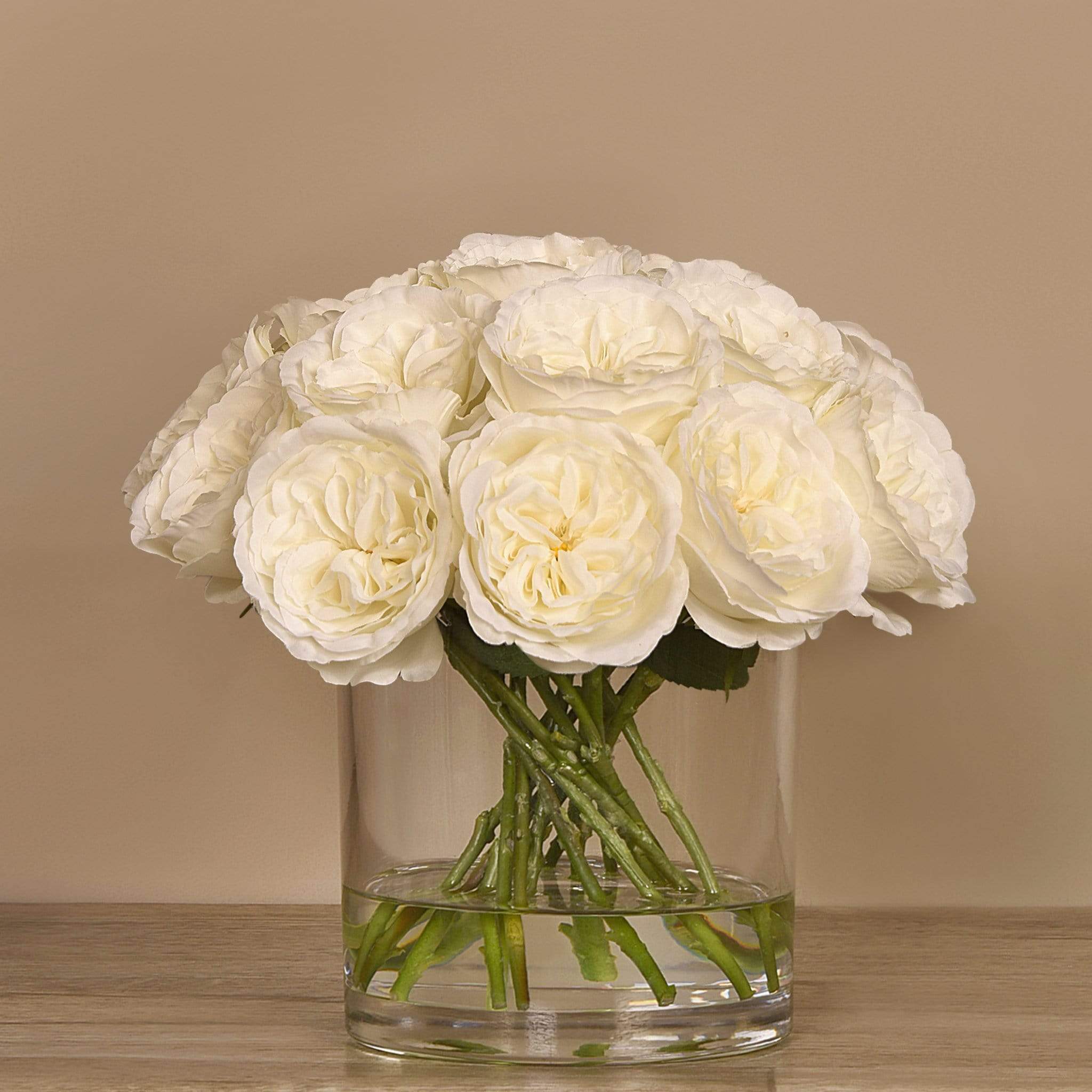 Artificial Rose Arrangement in Glass Vase - Image 4