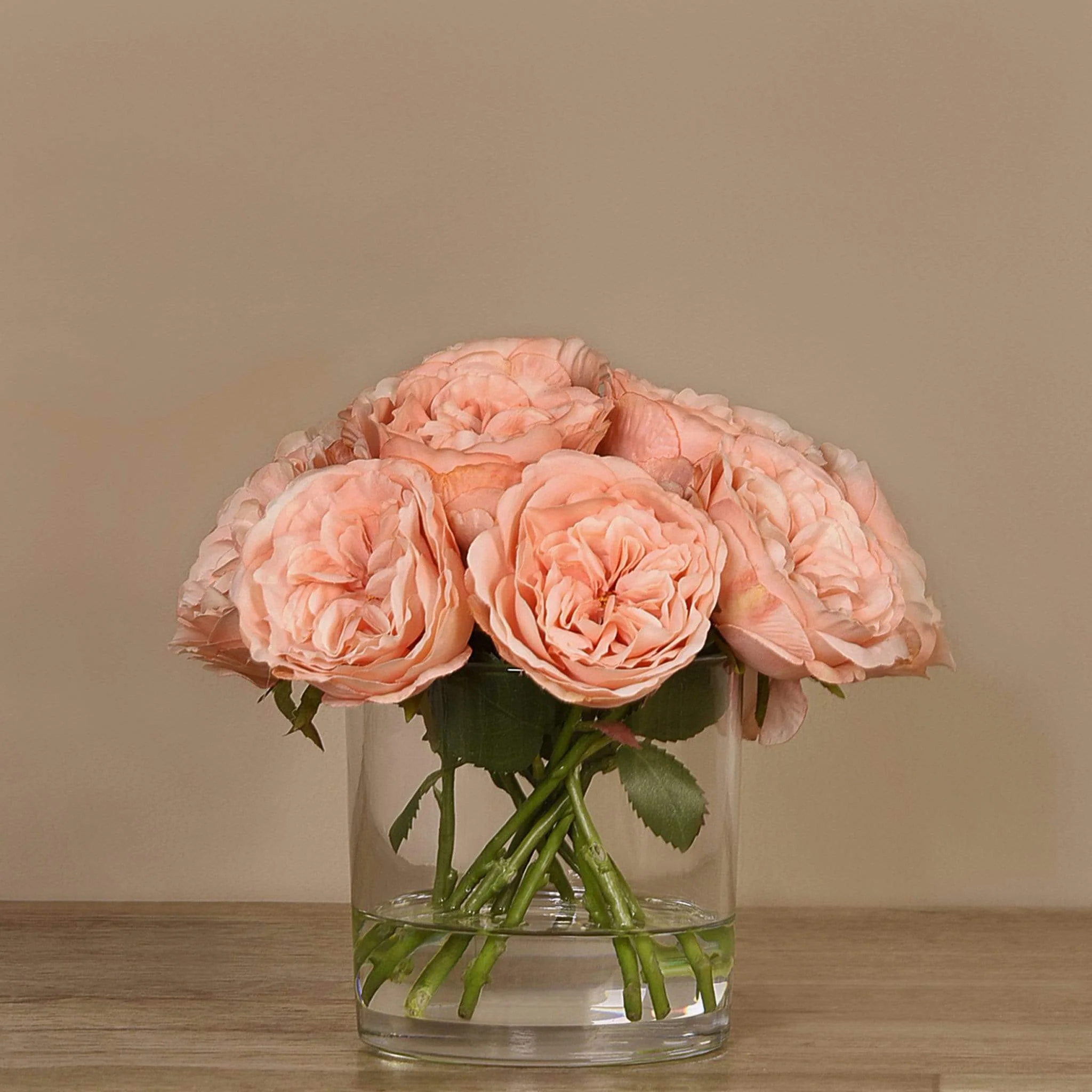 Artificial Rose Arrangement in Glass Vase - Image 6