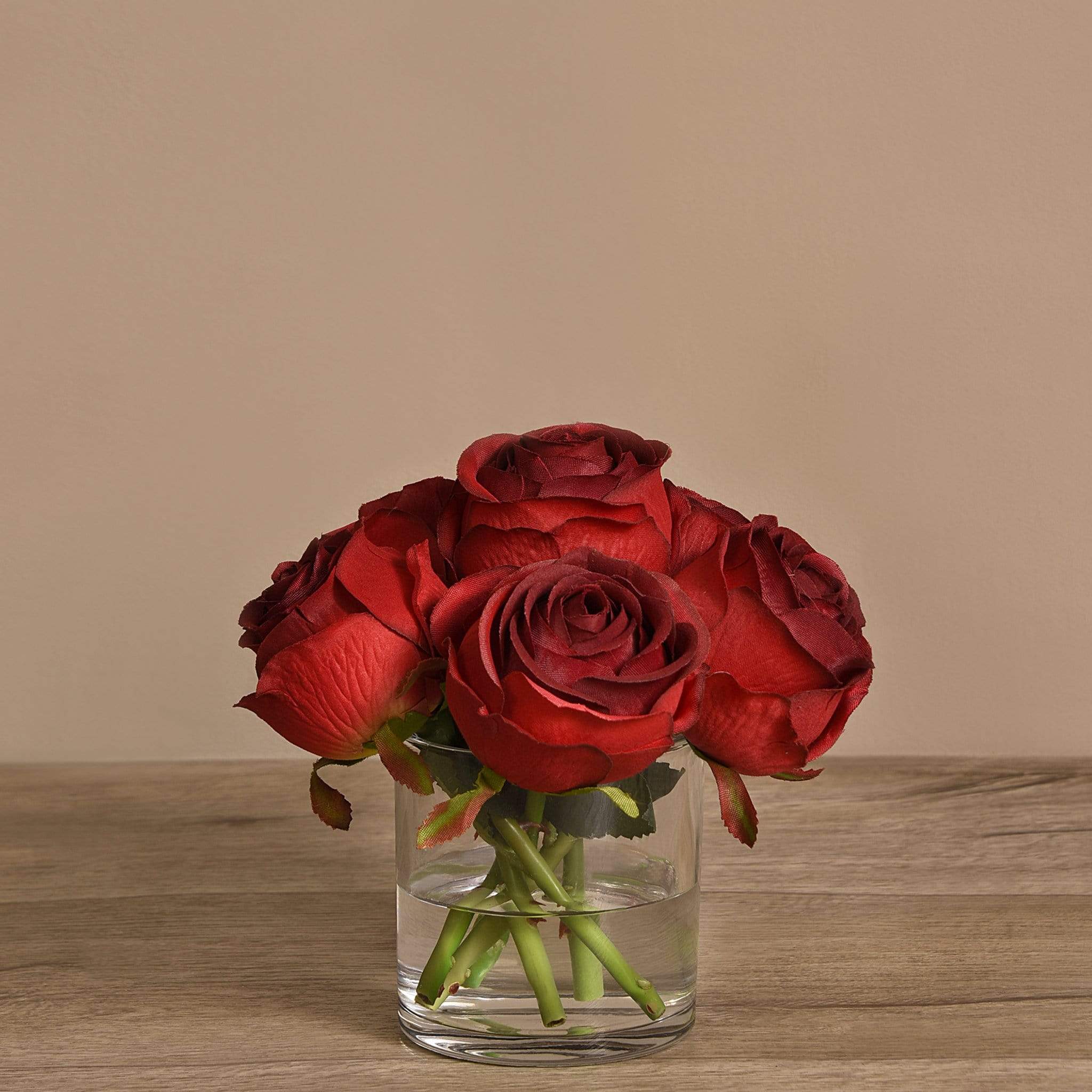 Artificial Rose Arrangement in Glass Vase - Image 21