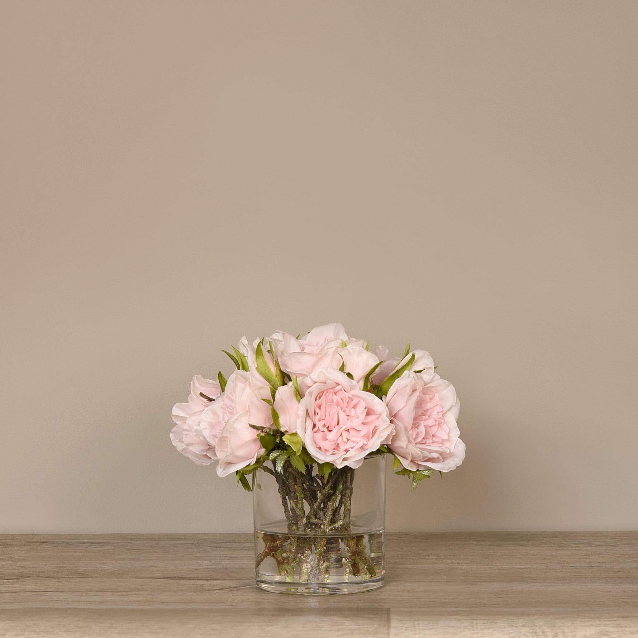 Artificial Rose Arrangement in Glass Vase - Image 5