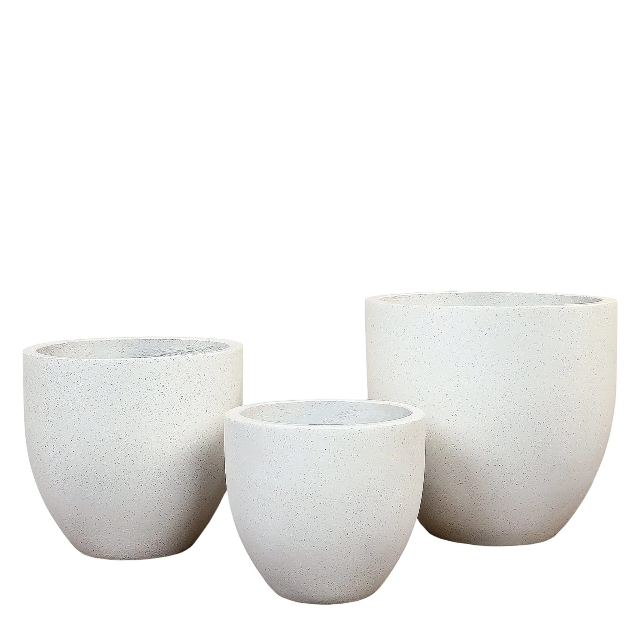 White Terrazzo Pots