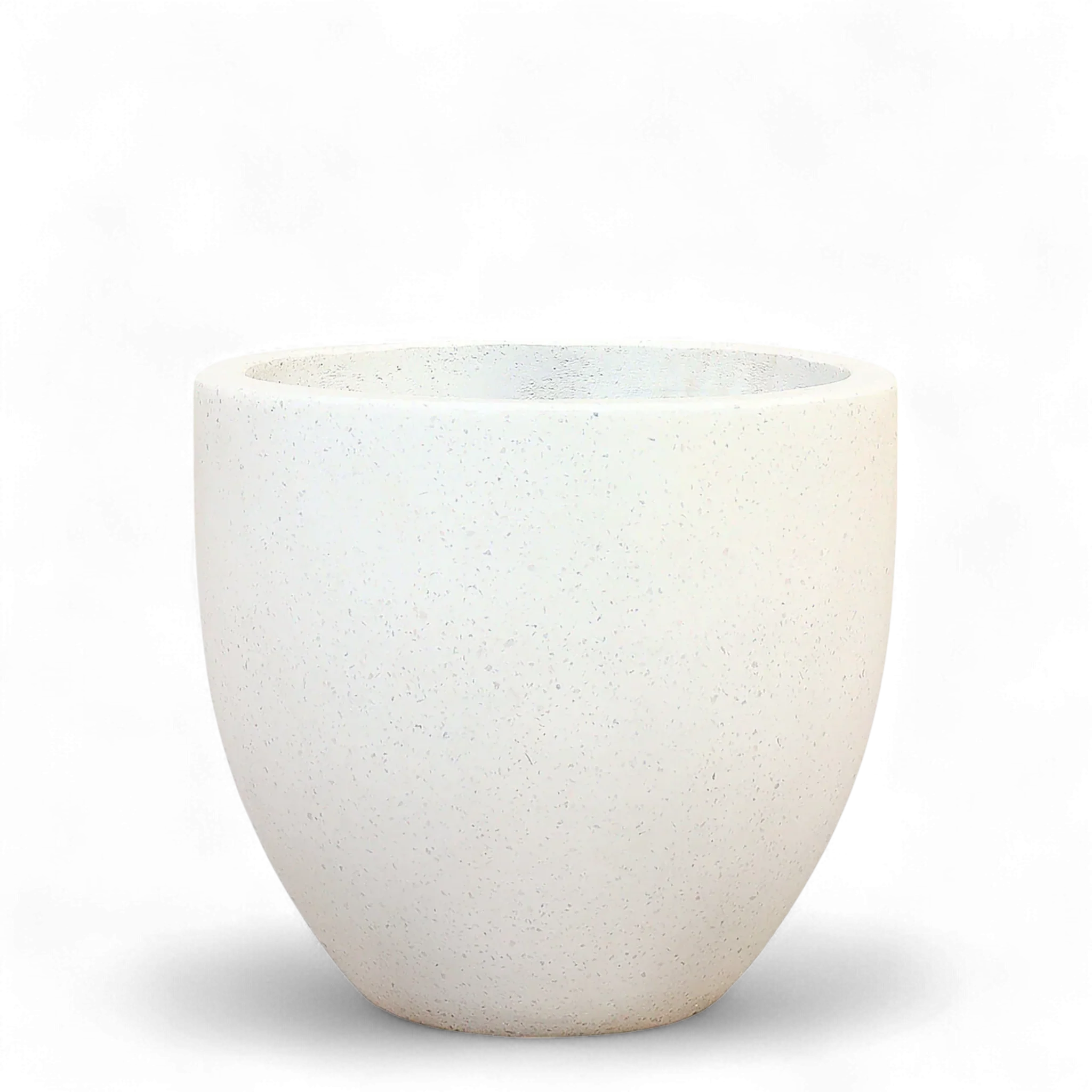 White Terrazzo Pot - Medium - Image 2