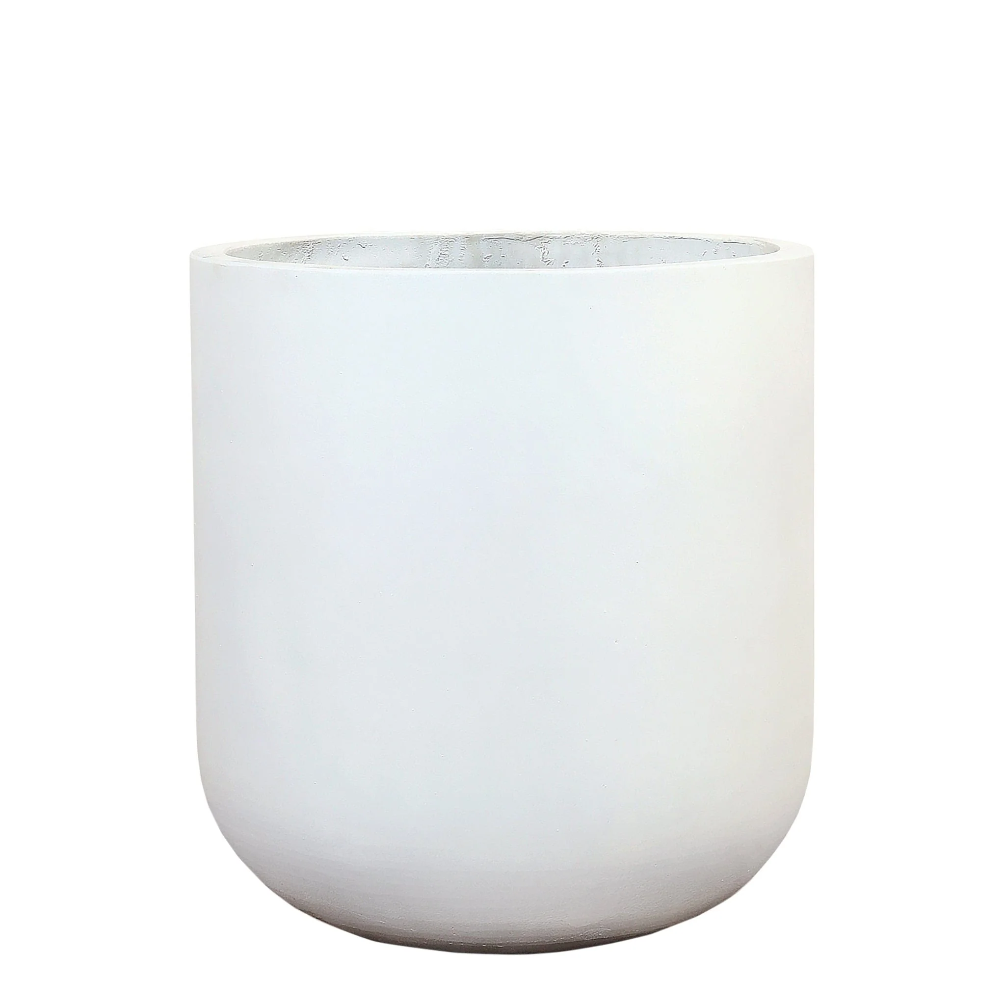 White Concrete Pots - Large