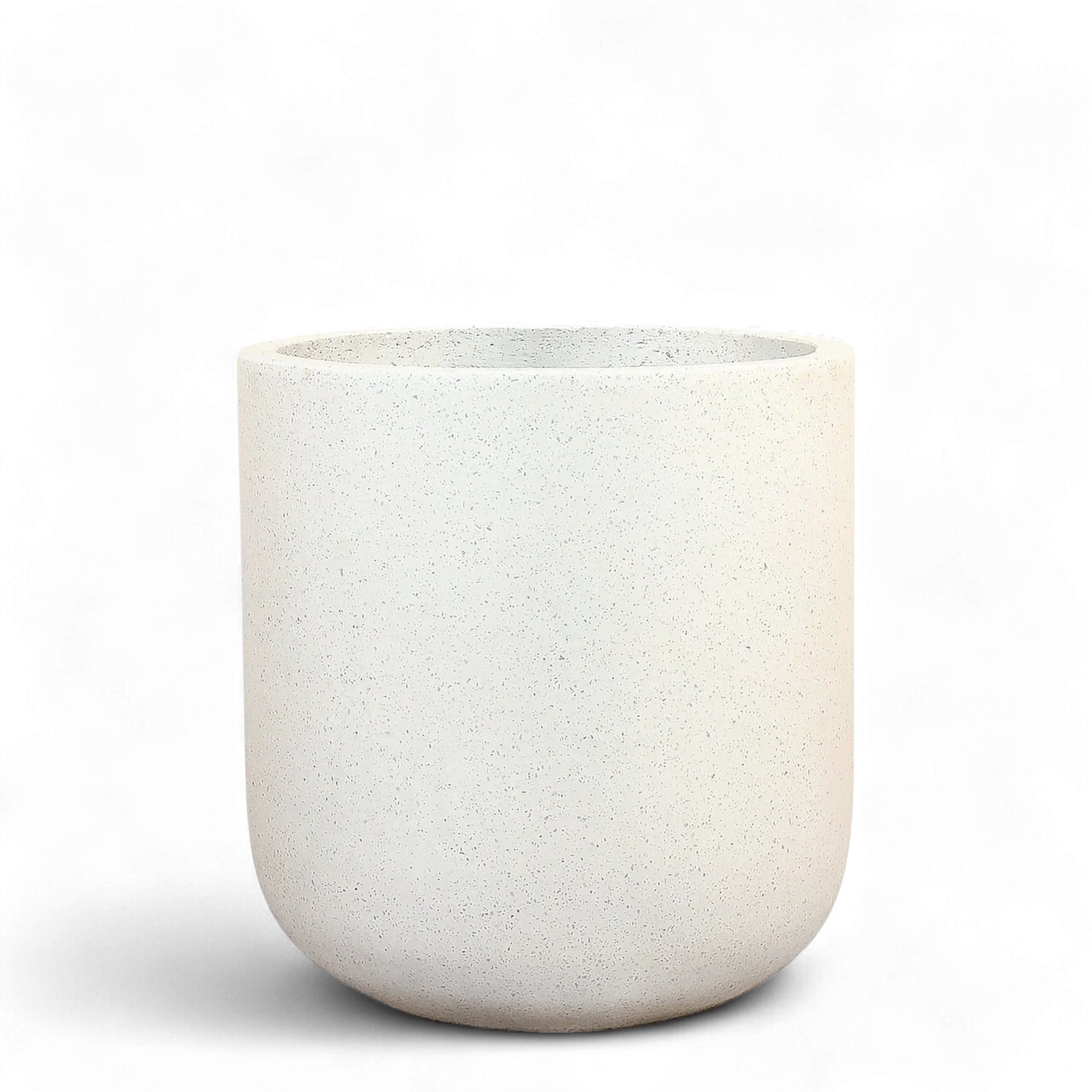 White Terrazzo Pot - Medium - Image 2