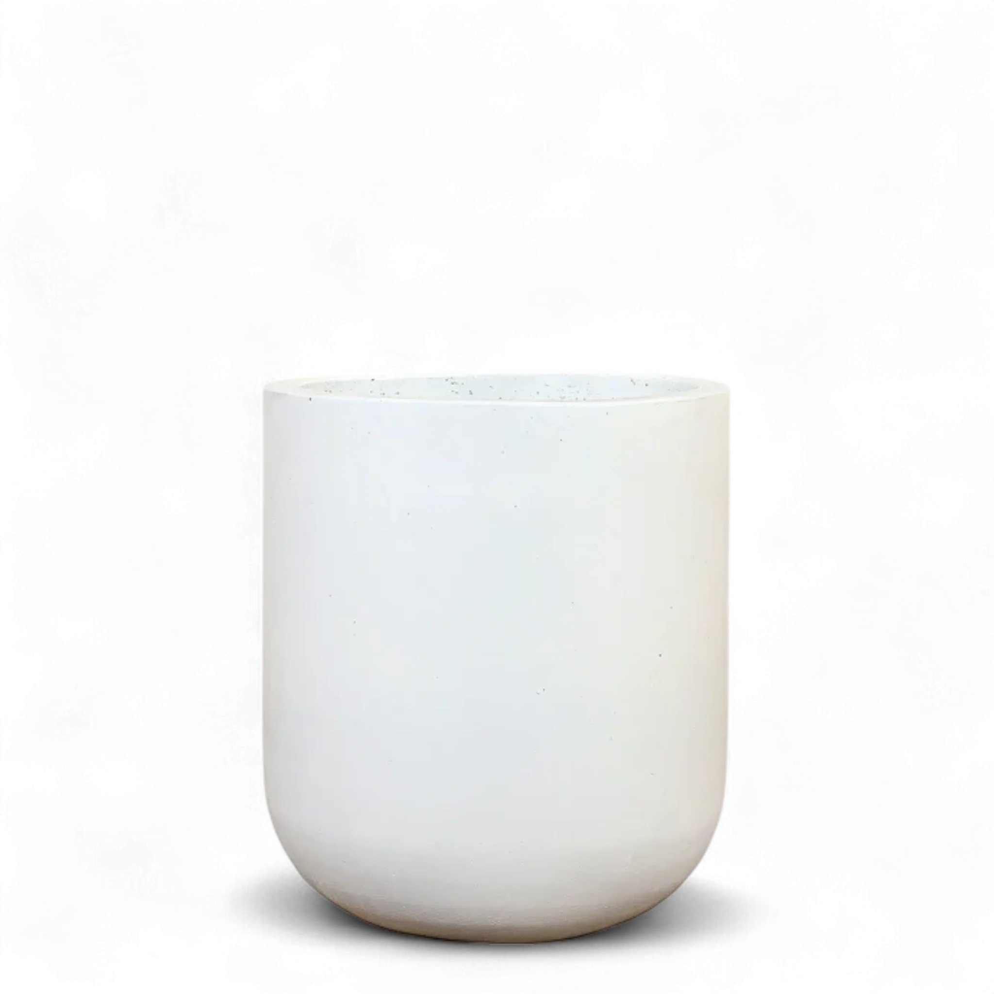 White Concrete Pot - Small - Image 2