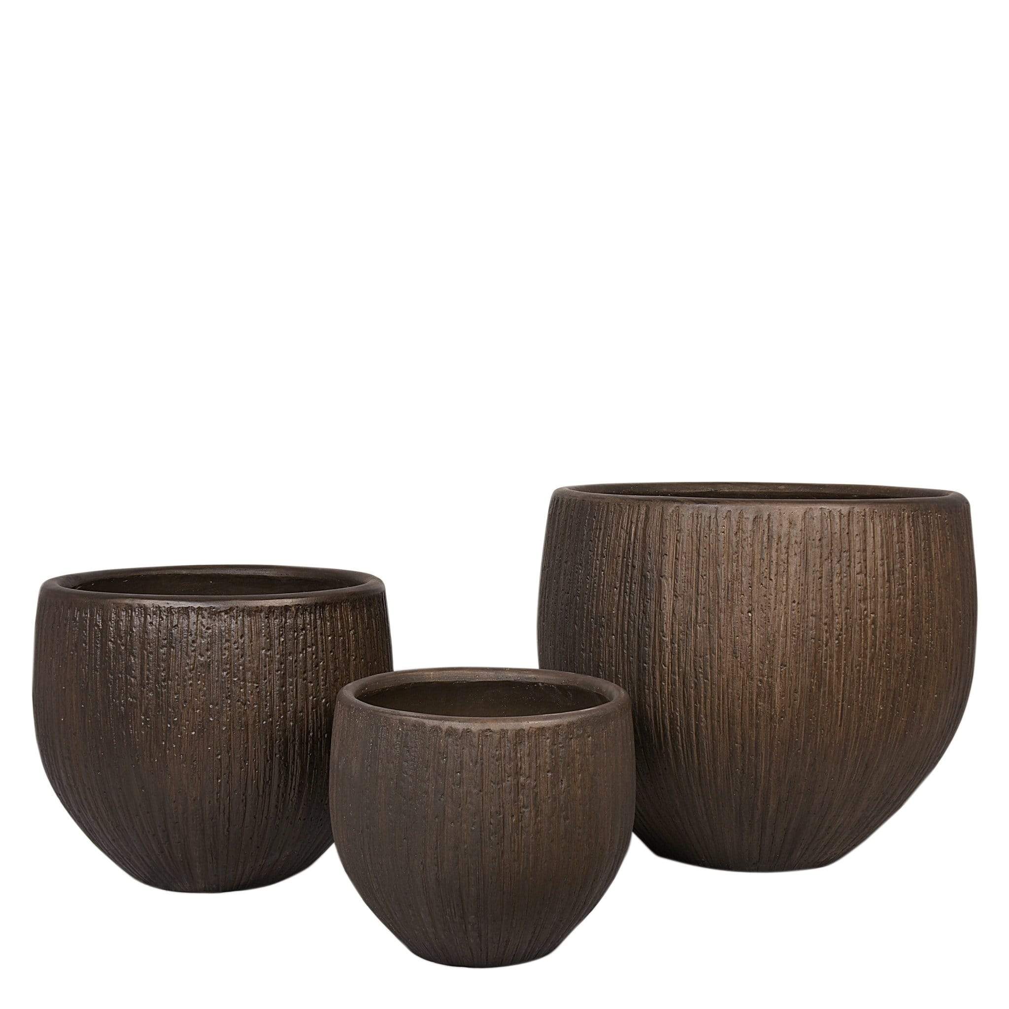 Round Ficonstone Tree Pot