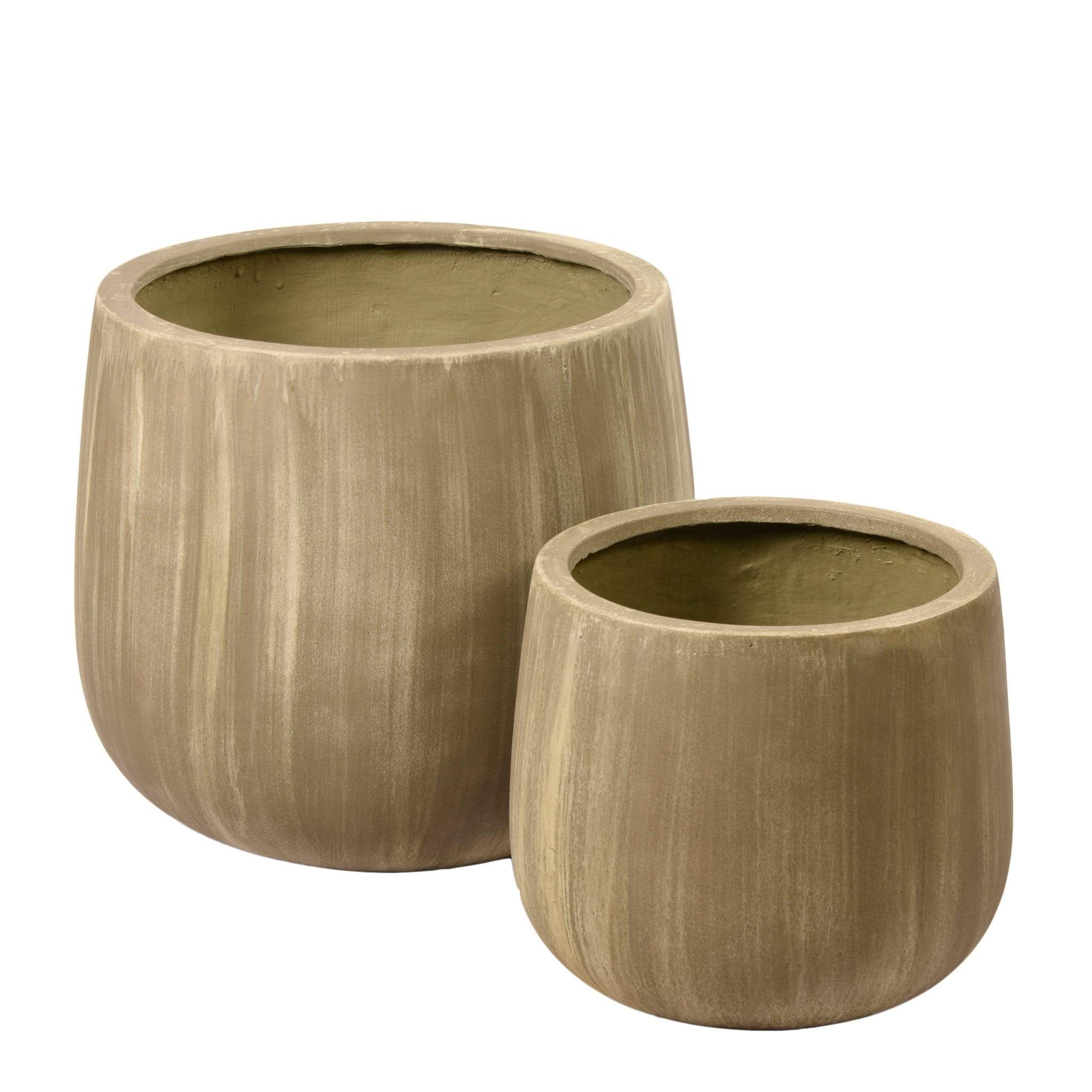 Round Ficonstone Pot