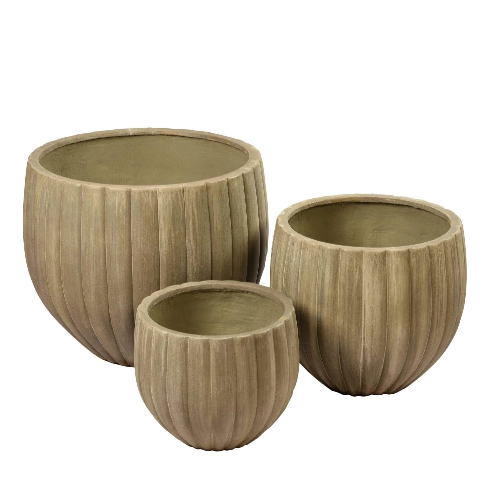 Round Ficonstone Pot