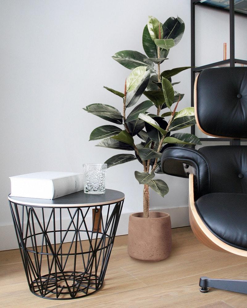 Artificial Rubber Plant 120cm - Image 3