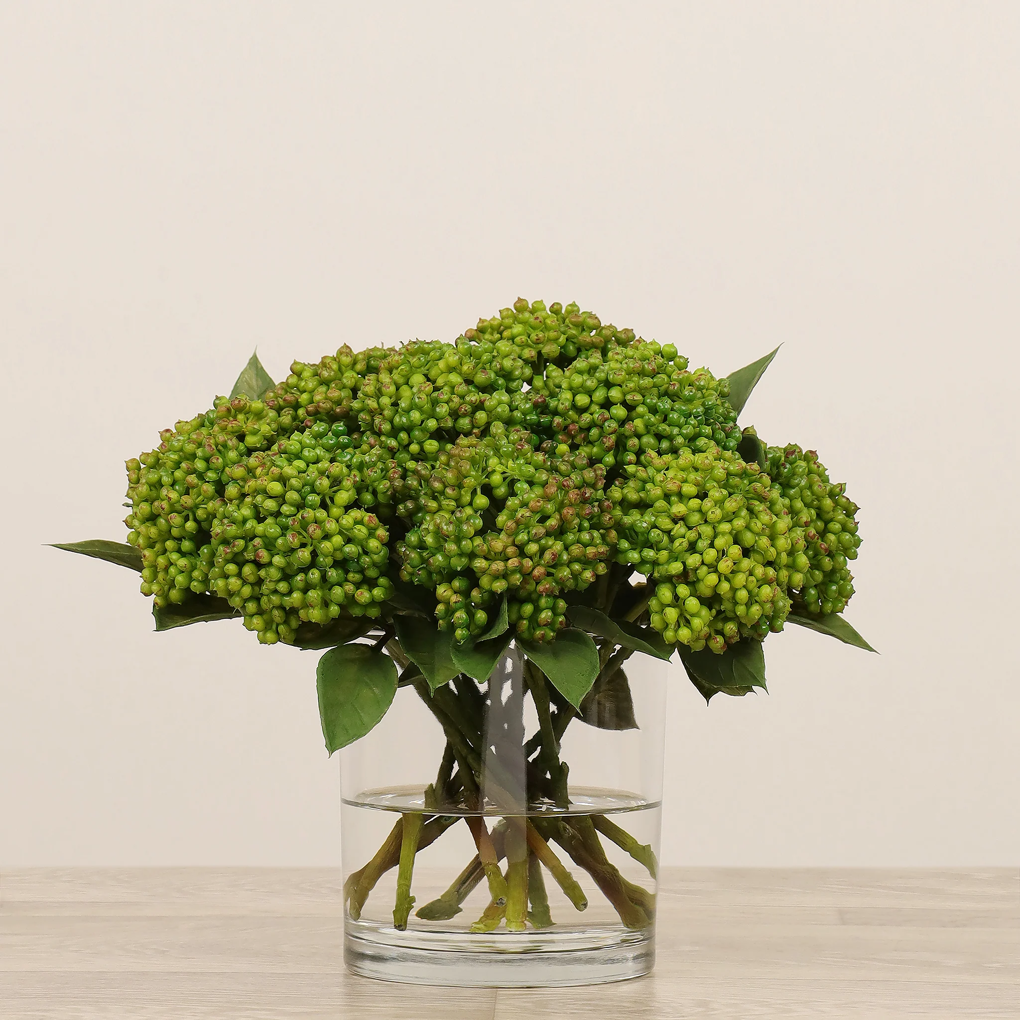 Sedum Arrangement in Glass Vase - Image 3