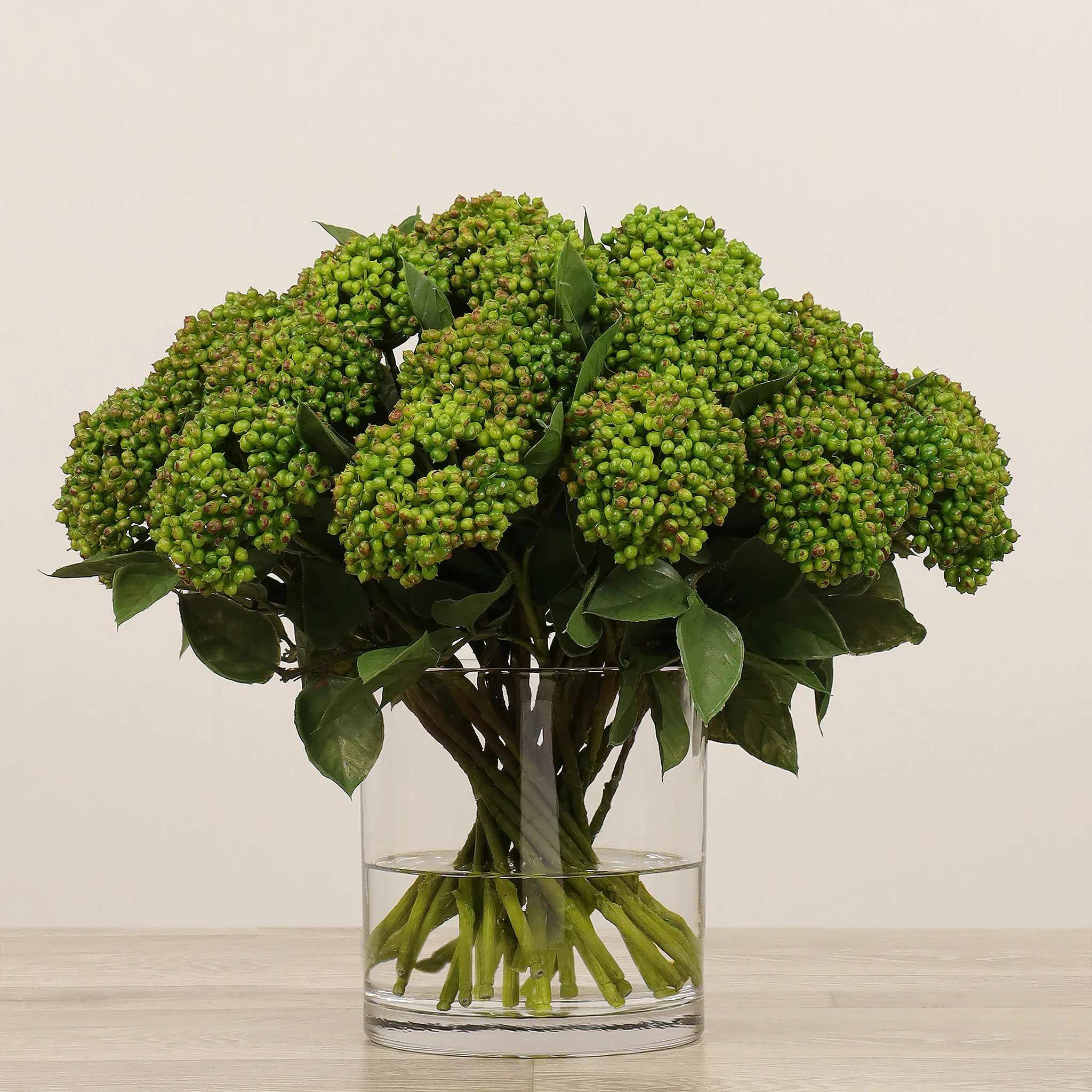 Sedum Arrangement in Glass Vase - Image 4